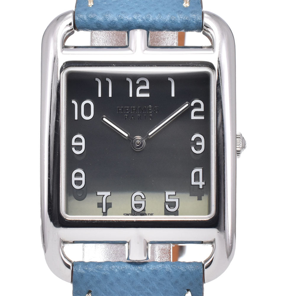 Hermes Cape Cod Quartz Stainless Steel And Leather Watch (Pre-Owned)