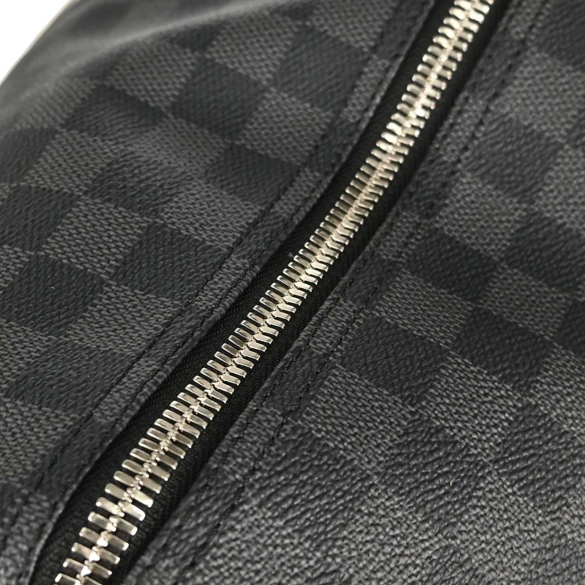 Louis Vuitton Keepall Bandouliere Damier Graphite Gray Canvas Travel Bag Bag (Pre-Owned)