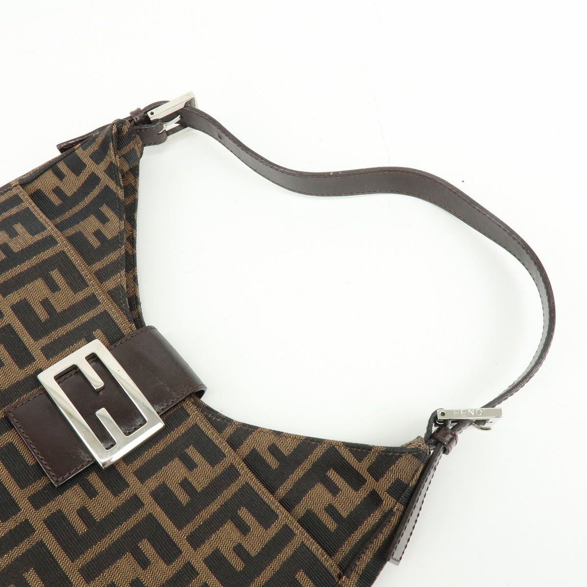 Fendi Vintage Zucca Canvas Brown Canvas Tote Bag Bag (Pre-Owned)