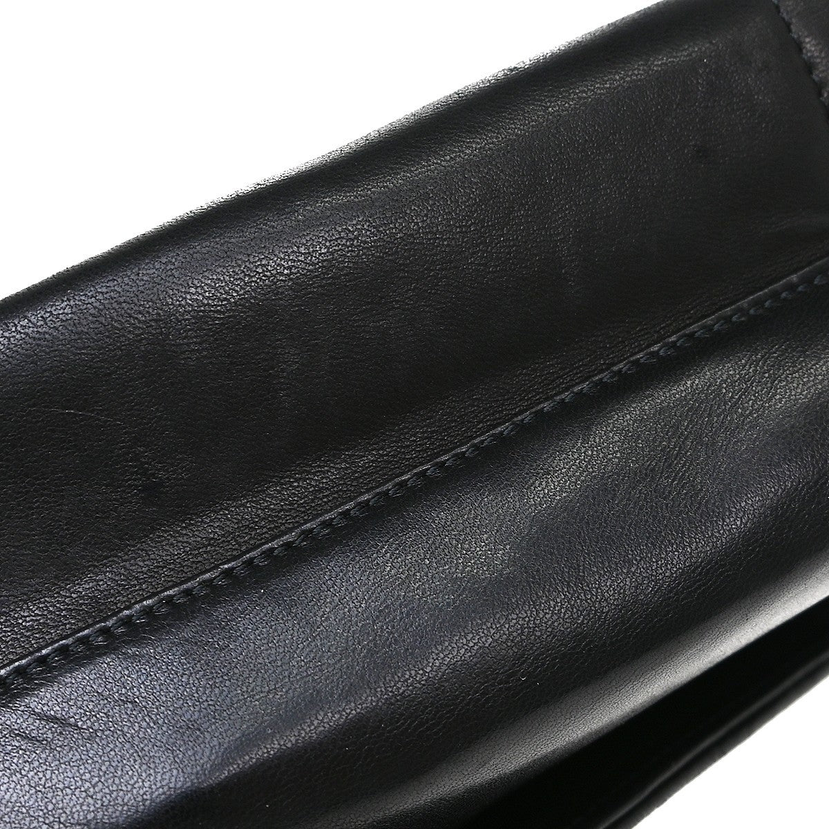 Chanel Vintage Cc Envelope Chain Flap Lambskin Black Leather Shoulder Bag Bag (Pre-Owned)