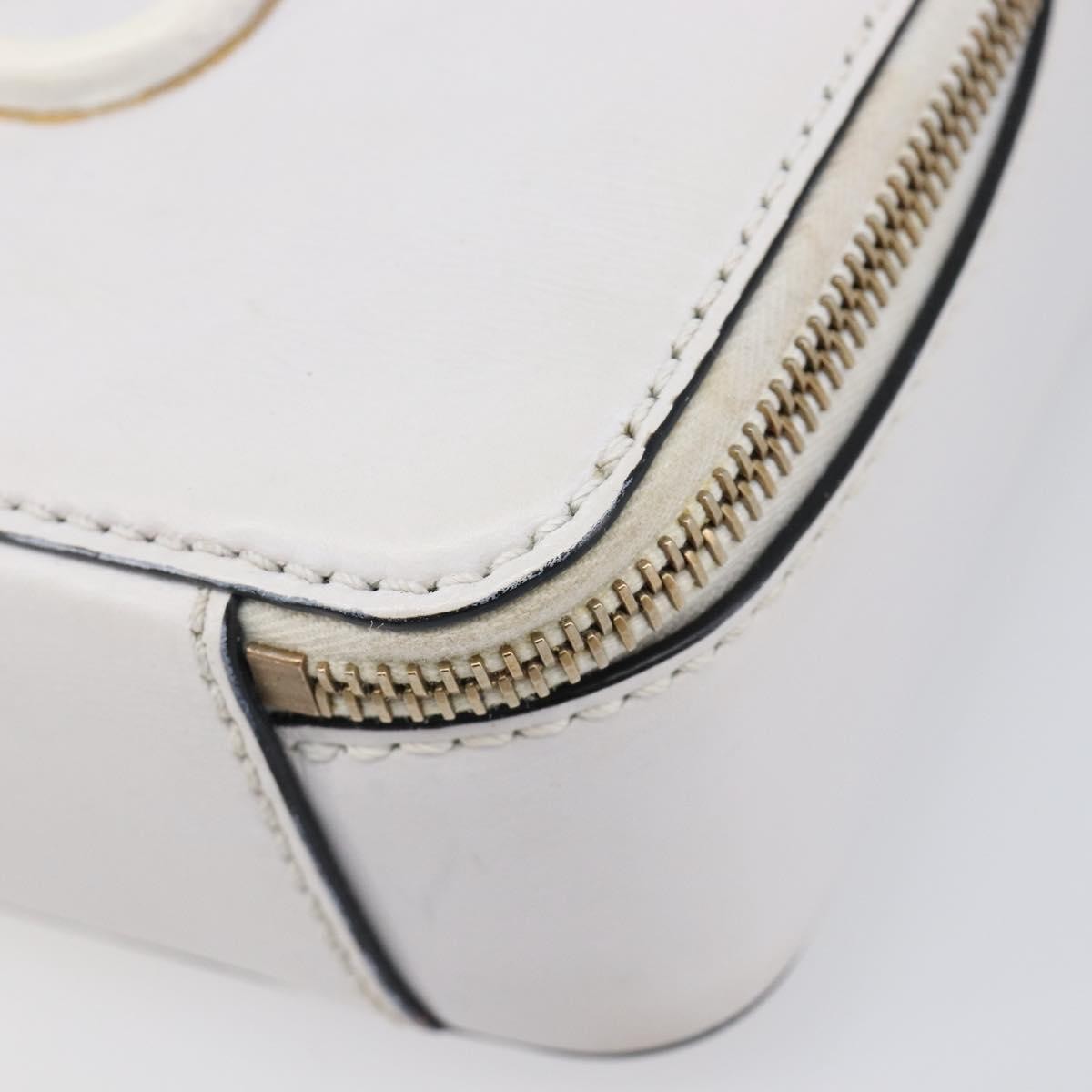 Valentino Garavani Vsling Leather White Leather Shoulder Bag Bag (Pre-Owned)