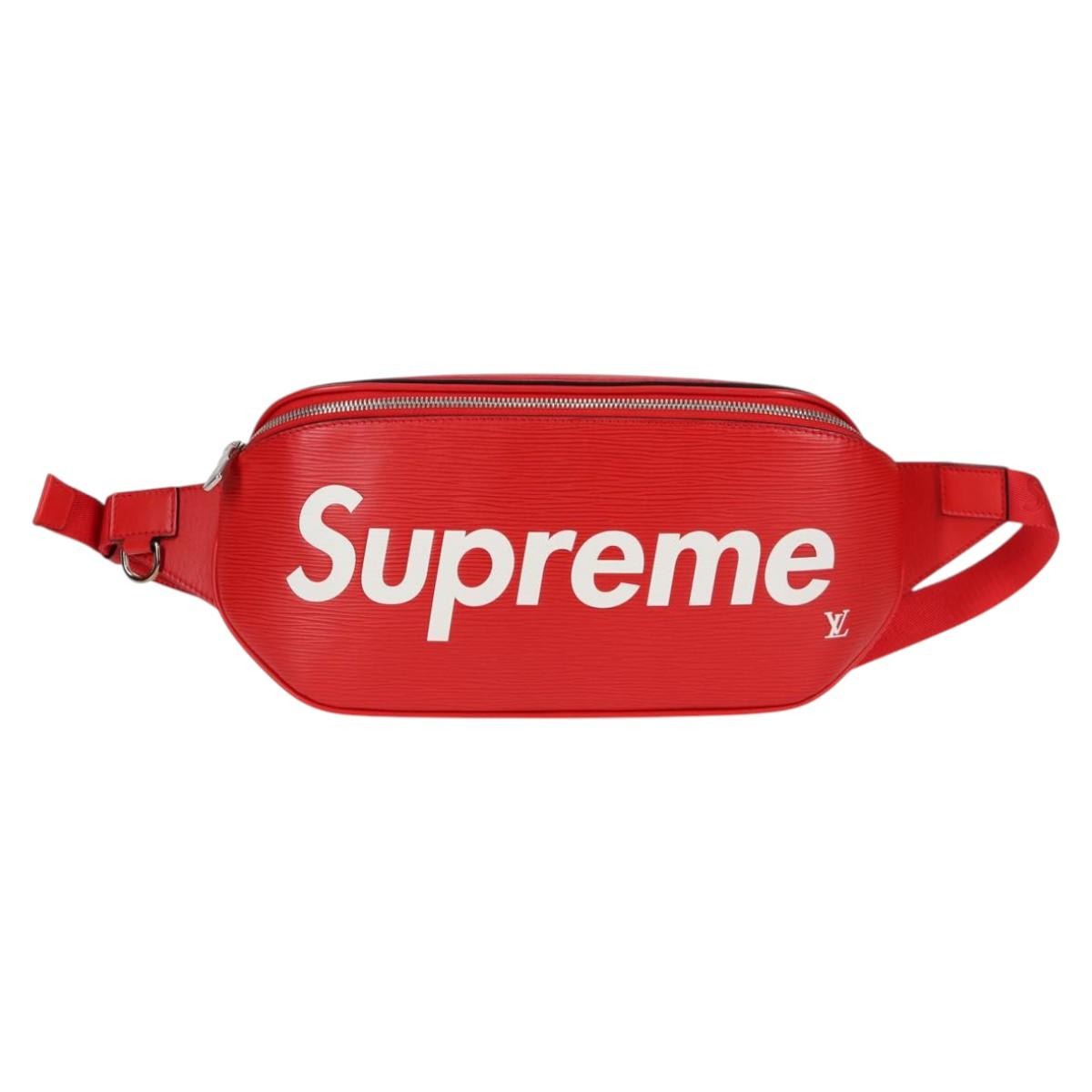 Louis Vuitton Louis Vuitton X Supreme Waist Epi Leather Red Leather Clutche & Pouche Bag (Pre-Owned)
