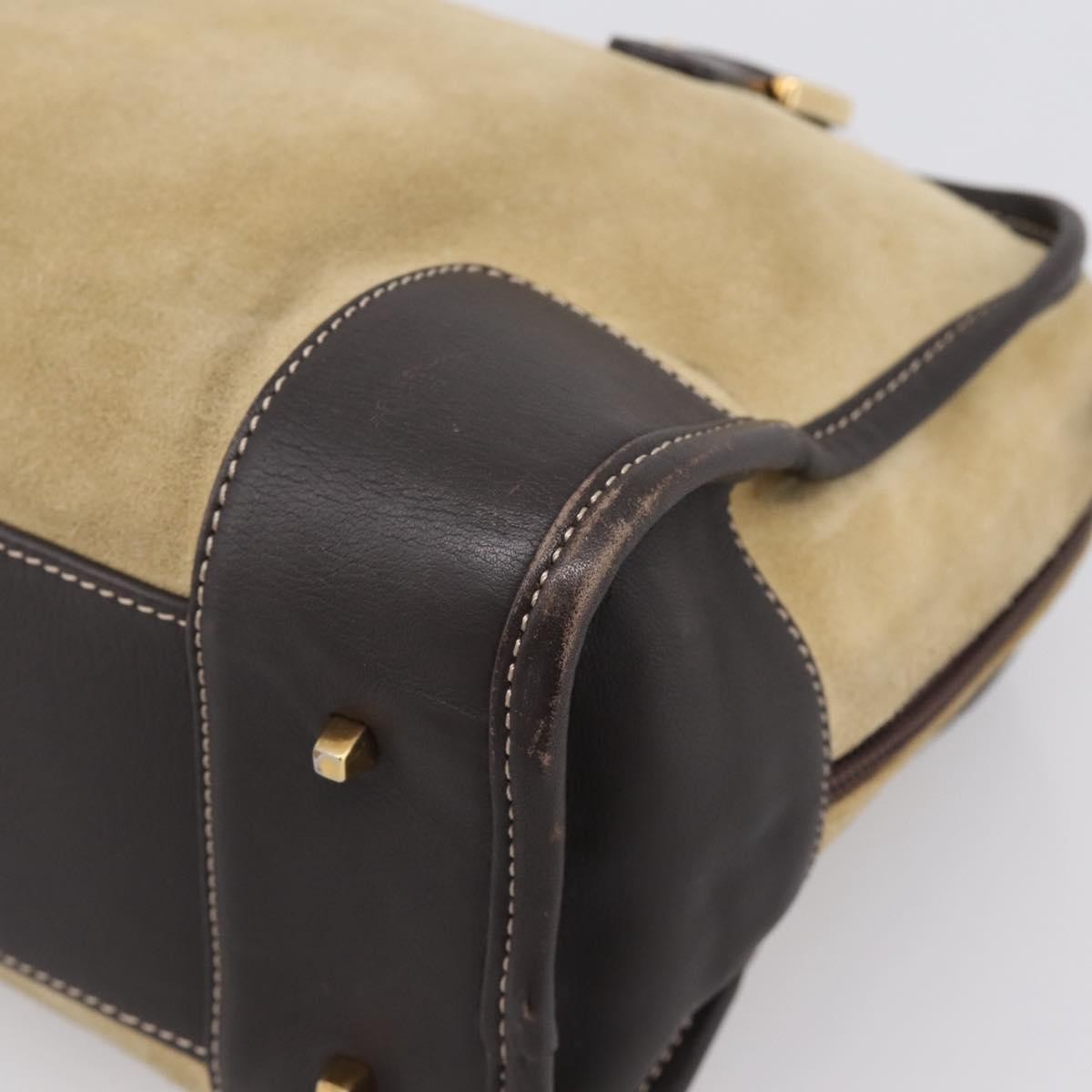 Loewe Amazona Suede Beige Suede Handbag (Pre-Owned)