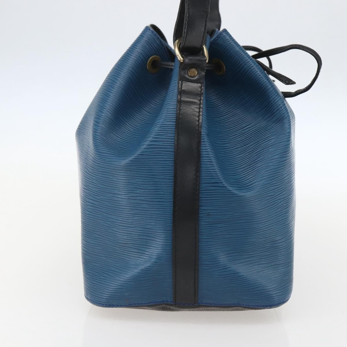 Louis Vuitton Bicolor Petit Noe Epi Leather Blue Leather Shoulder Bag Bag (Pre-Owned)