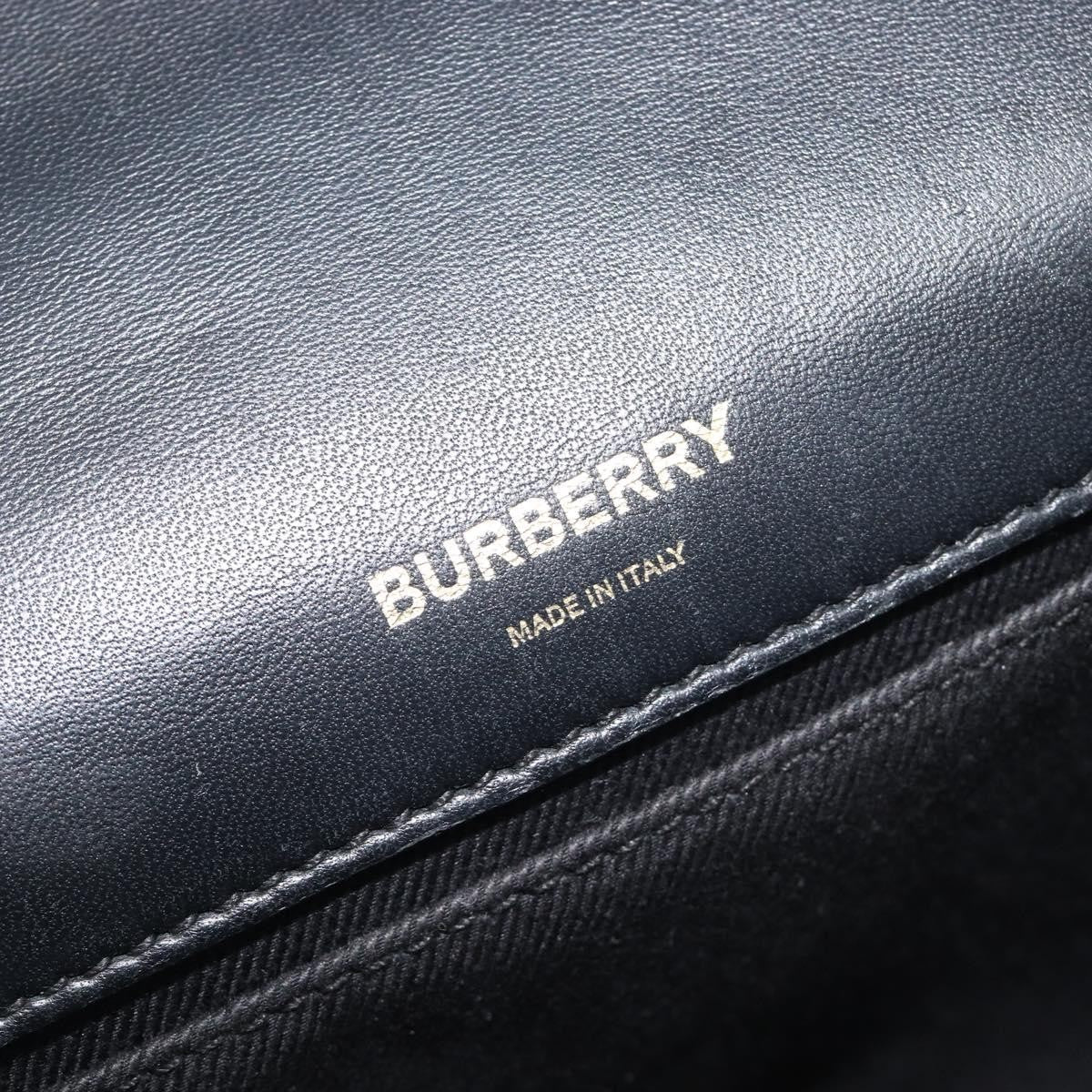 Burberry Lola Wallet On Chain Quilted Leather Black Leather Crossbody Bag Bag (Pre-Owned)