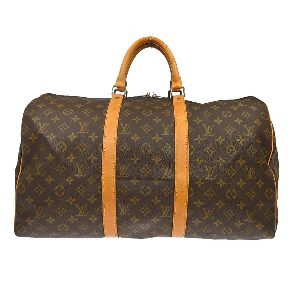 Louis Vuitton Keepall Monogram Canvas Brown Canvas Travel Bag Bag (Pre-Owned)