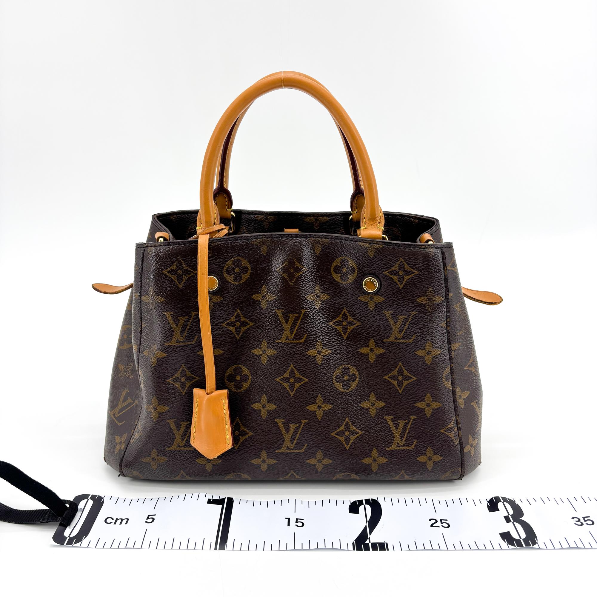 Louis Vuitton Montaigne Monogram Canvas Brown Canvas Handbag (Pre-Owned)