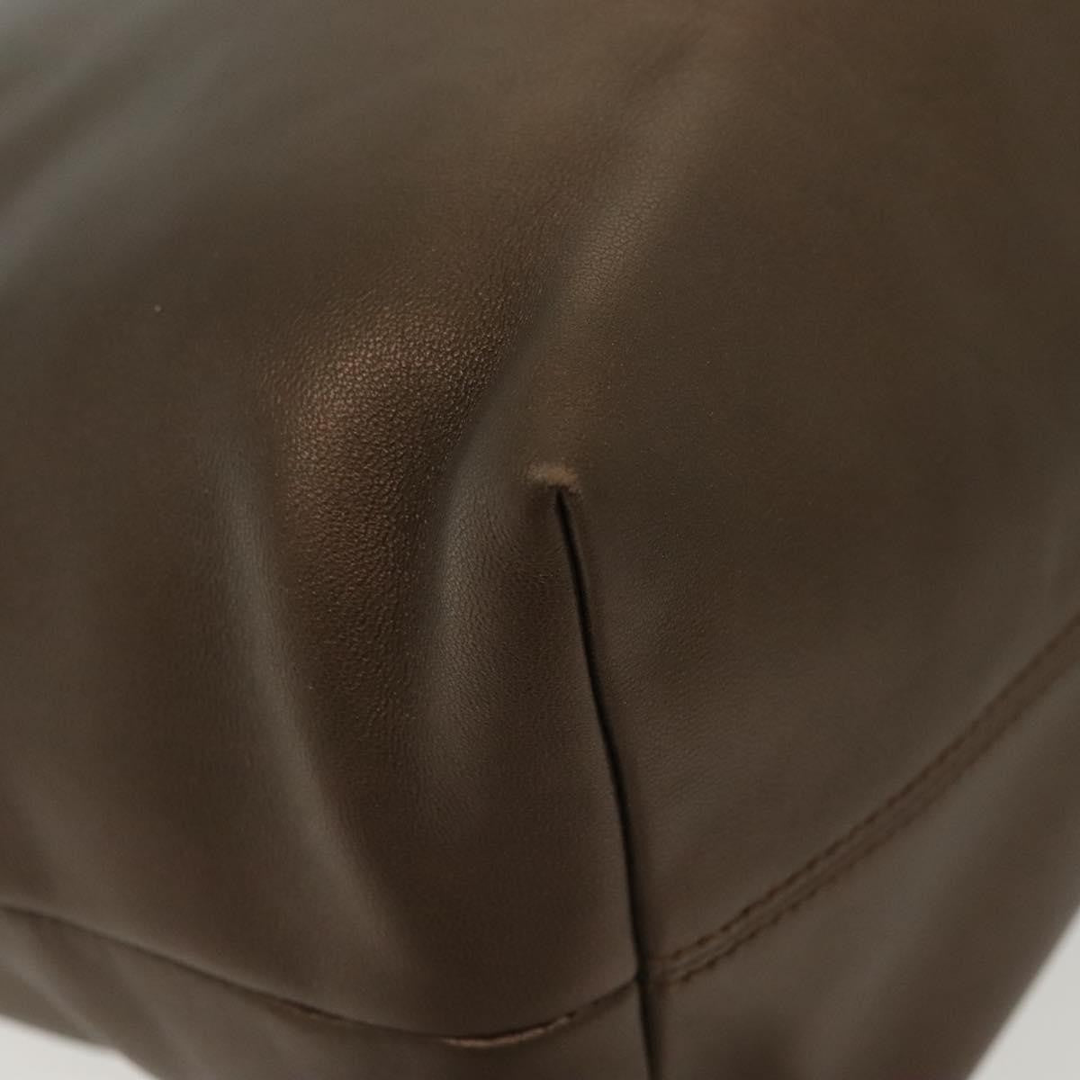 Loewe Anagram Leather Brown Leather Handbag (Pre-Owned)