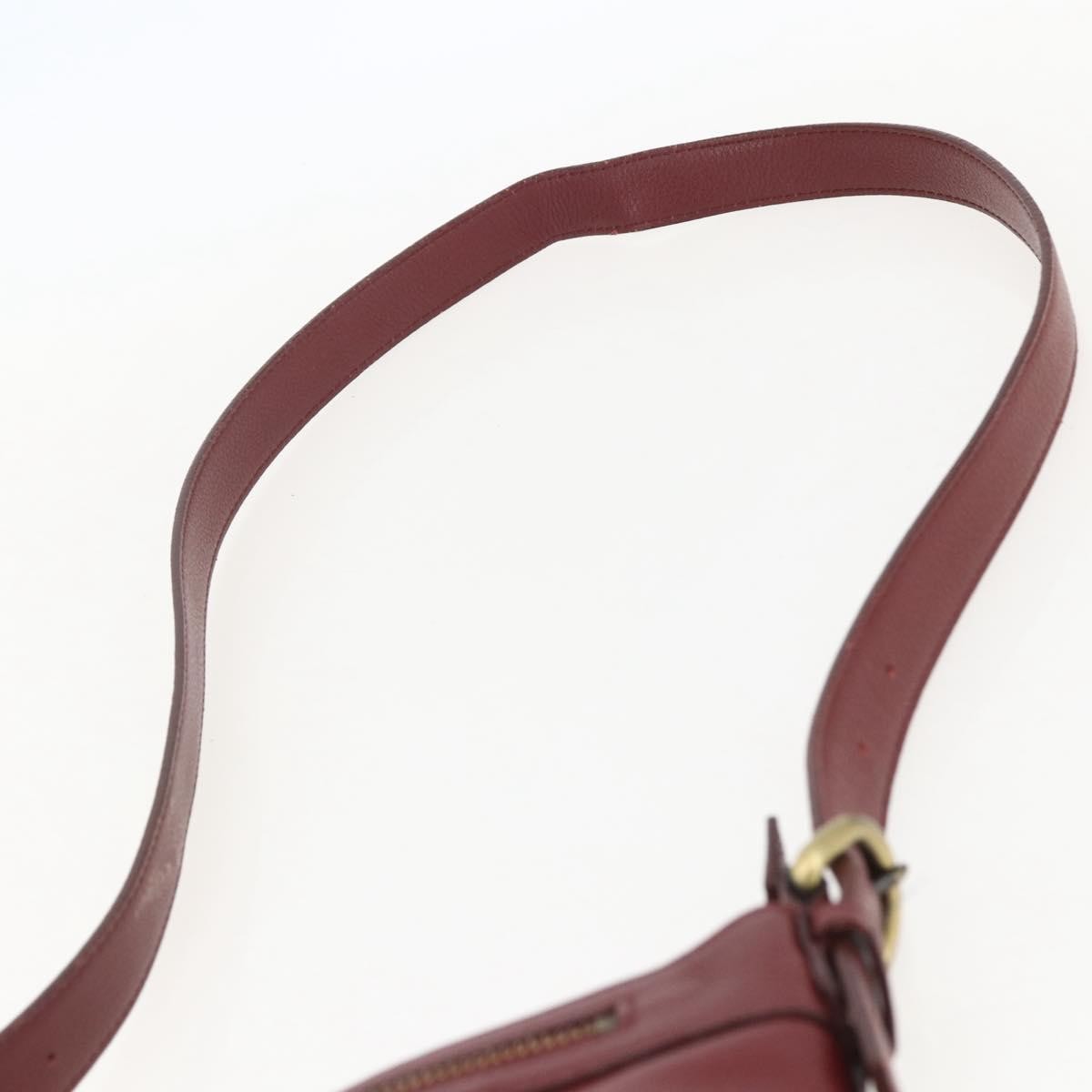 Burberry Vintage Leather Red Leather Shoulder Bag Bag (Pre-Owned)