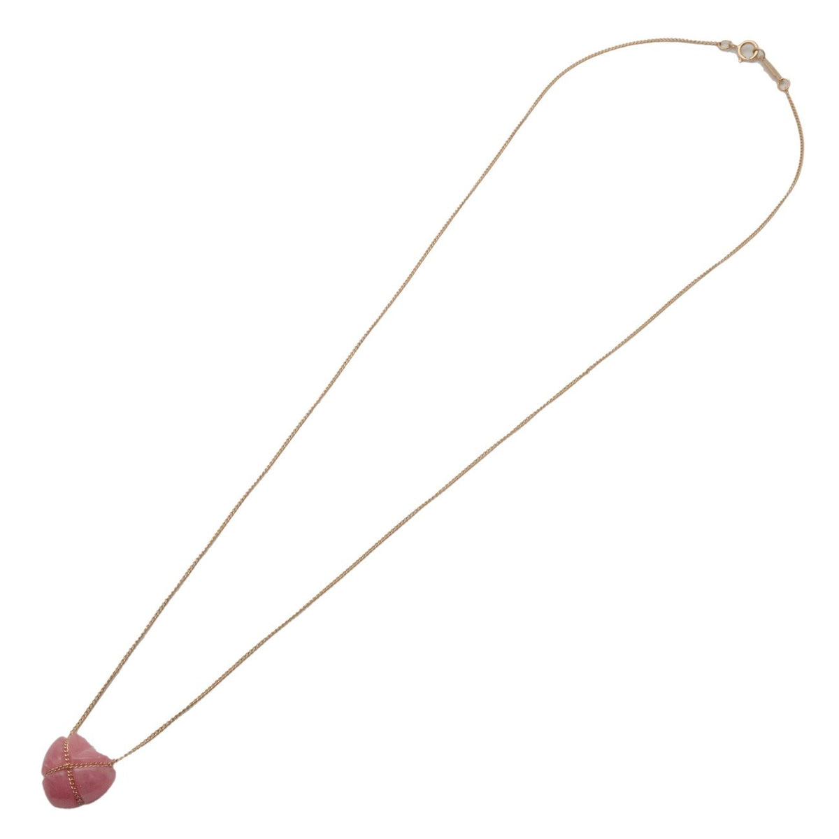 Tiffany & Co. Cross My Heart Pendant 18K Yellow Gold With Amethyst Gold Yellow_Gold Necklace Jewelry (Pre-Owned)