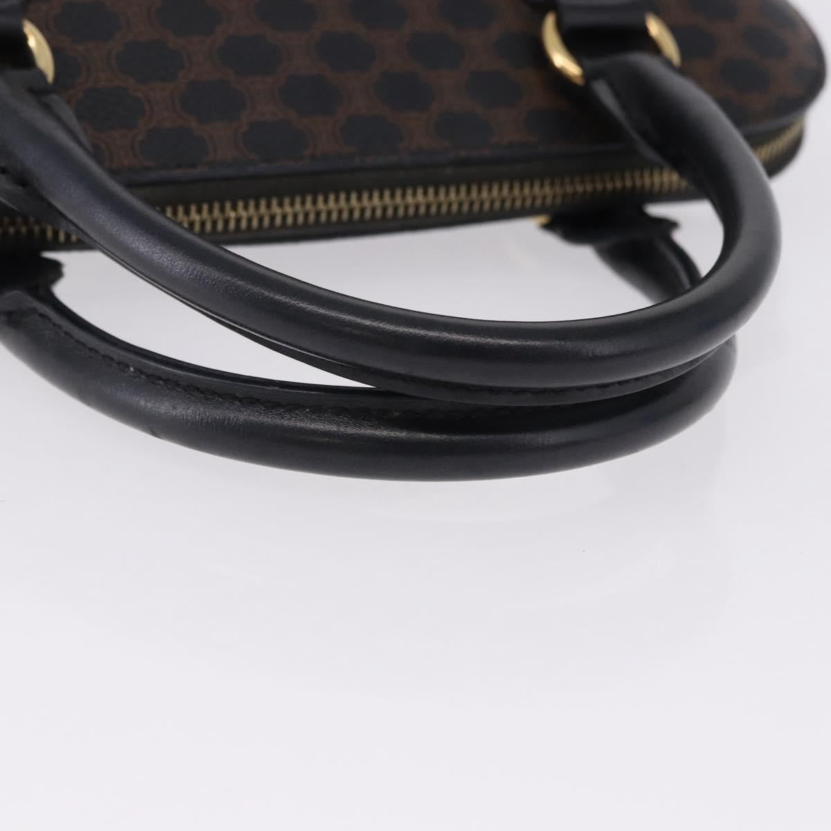 Celine Macadam Toile Triomphe Black Canvas Handbag (Pre-Owned)