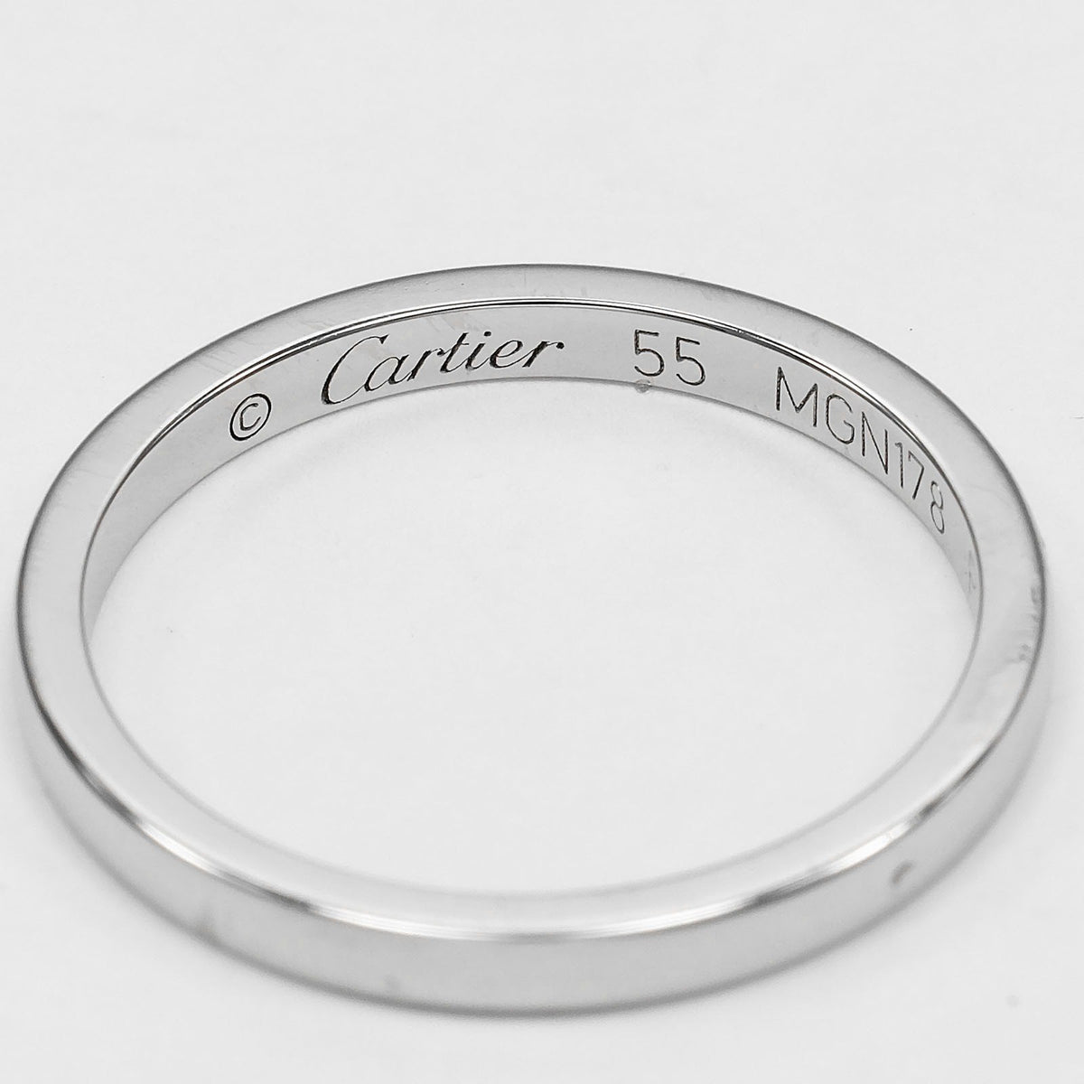 Cartier Ballerine Wedding Band 950 Platinum Silver Platinum Ring Jewelry (Pre-Owned)