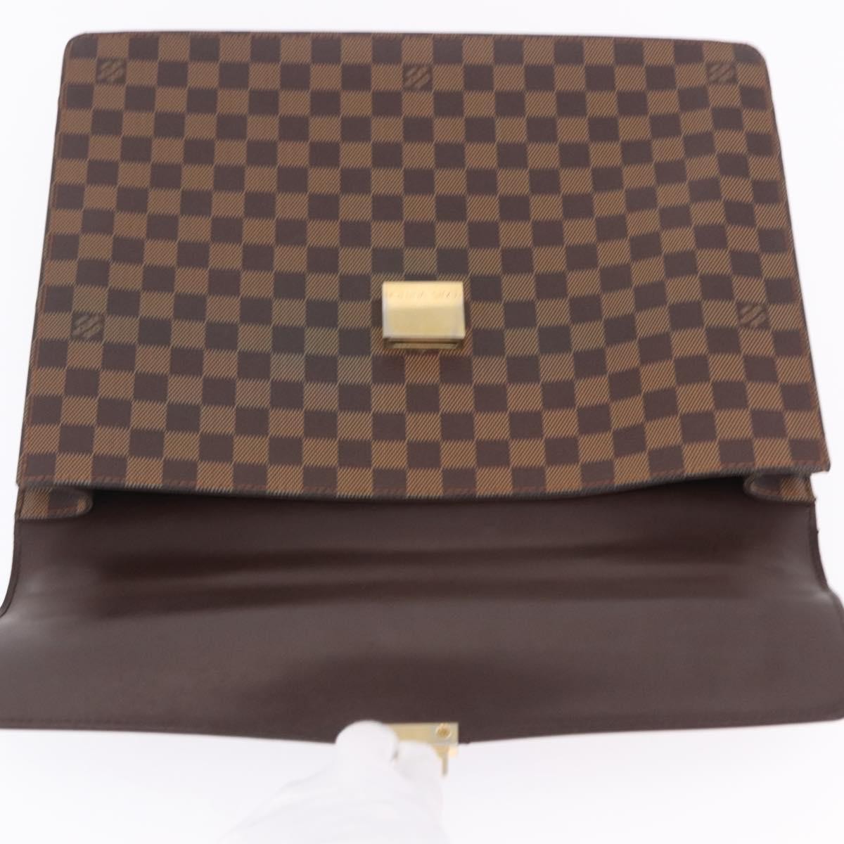 Louis Vuitton Altona Damier Ebene Brown Canvas Briefcase Bag (Pre-Owned)