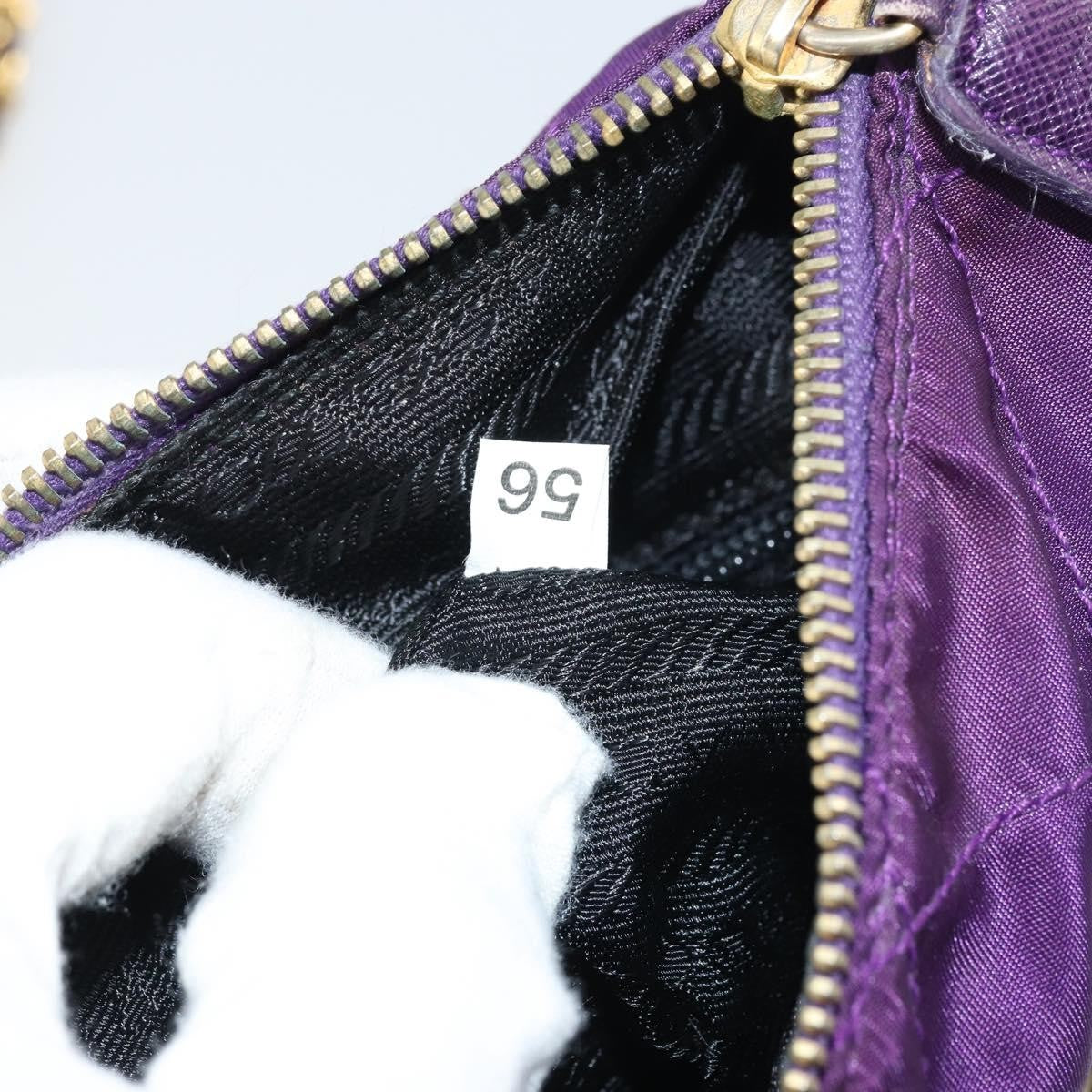Prada Re-Edition 1995 Chain Quilted Re-Nylon Purple Nylon Tote Bag Bag (Pre-Owned)