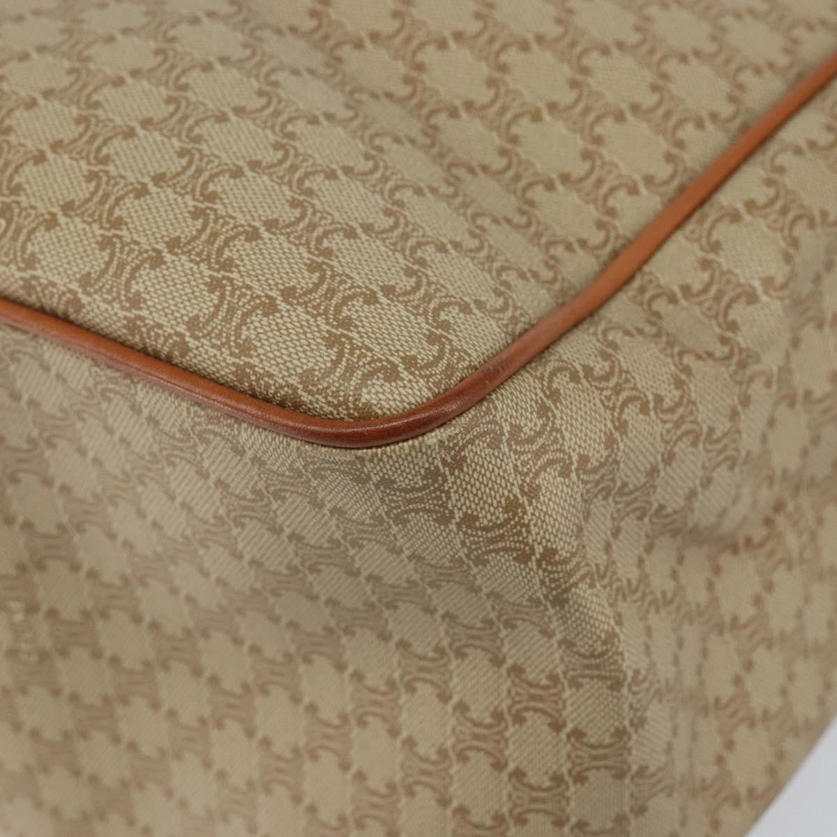 Celine Macadam Shoulder Pvc Leather Beige Canvas Shoulder Bag Bag (Pre-Owned)