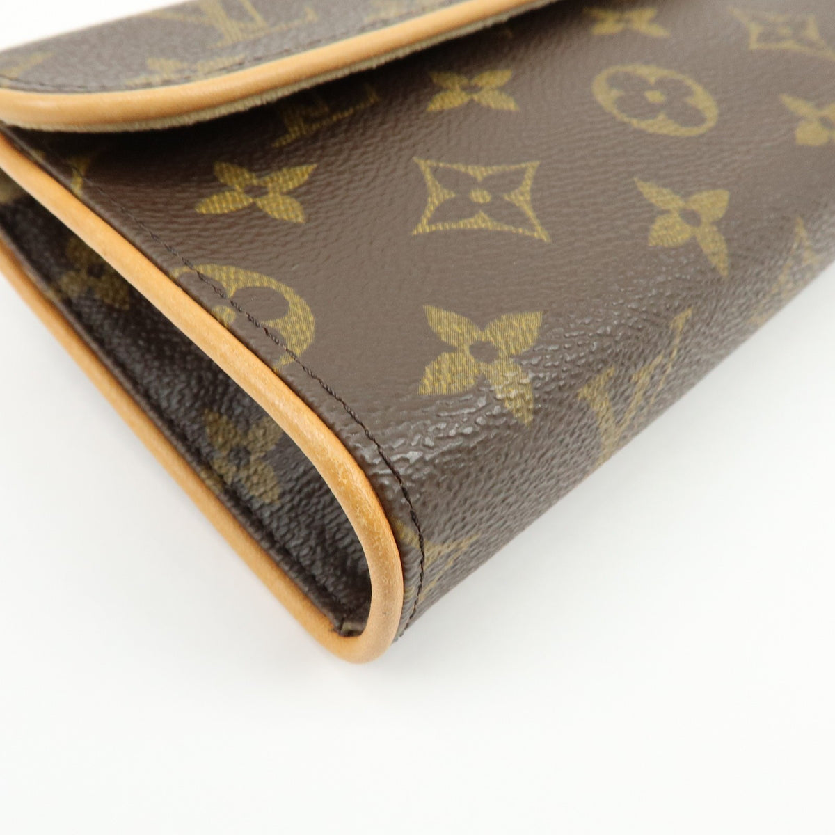 Louis Vuitton Florentine Waist Monogram Canvas Brown Canvas Handbag (Pre-Owned)
