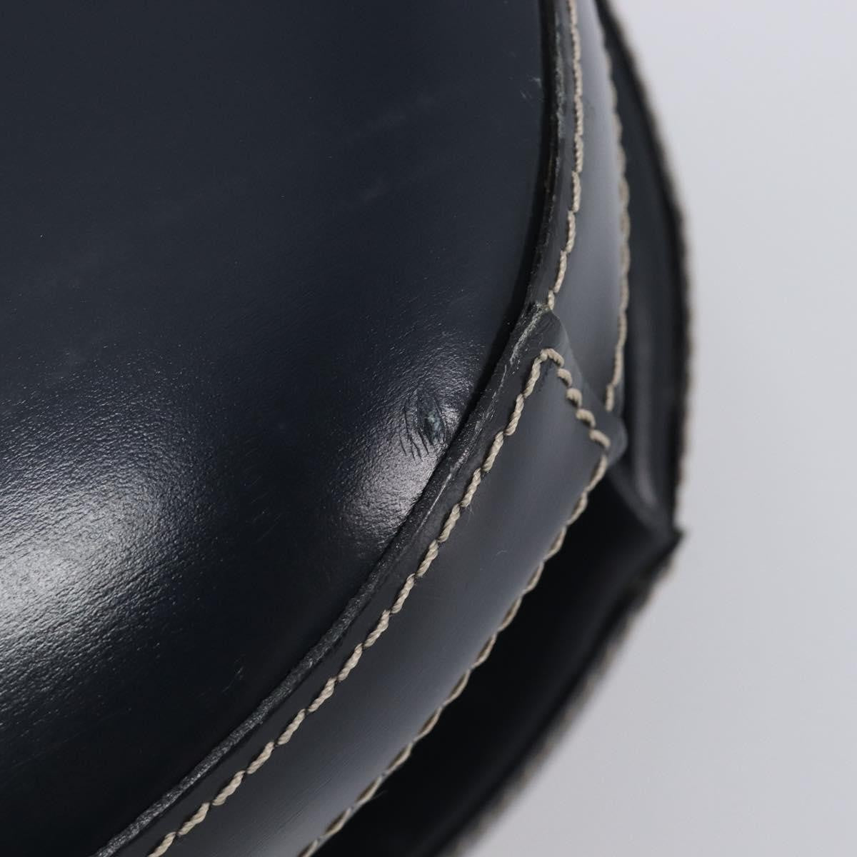 Loewe Vintage Leather Navy Leather Shoulder Bag Bag (Pre-Owned)