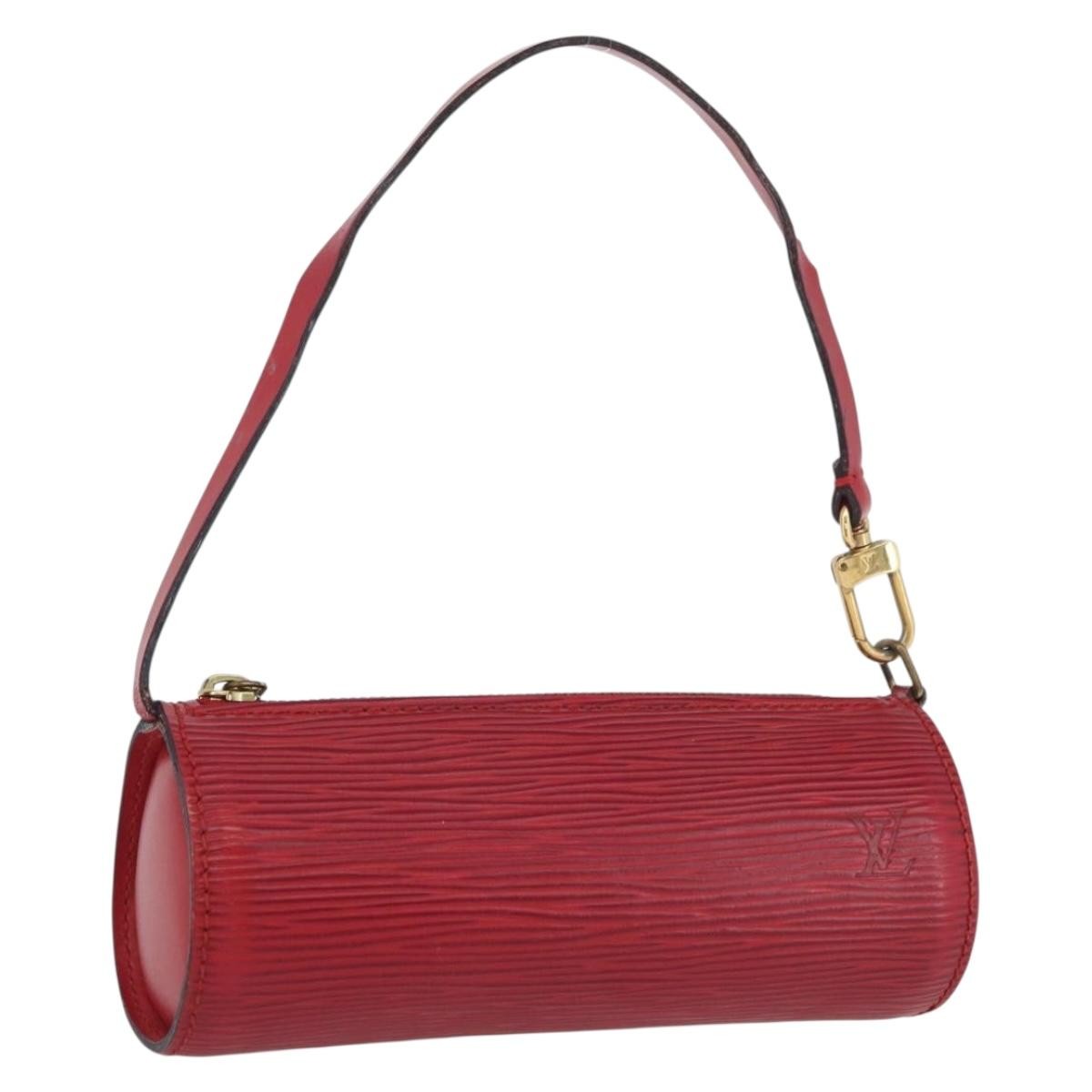 Louis Vuitton Soufflot Pochette Epi Leather Red Leather Clutche & Pouche Bag (Pre-Owned)