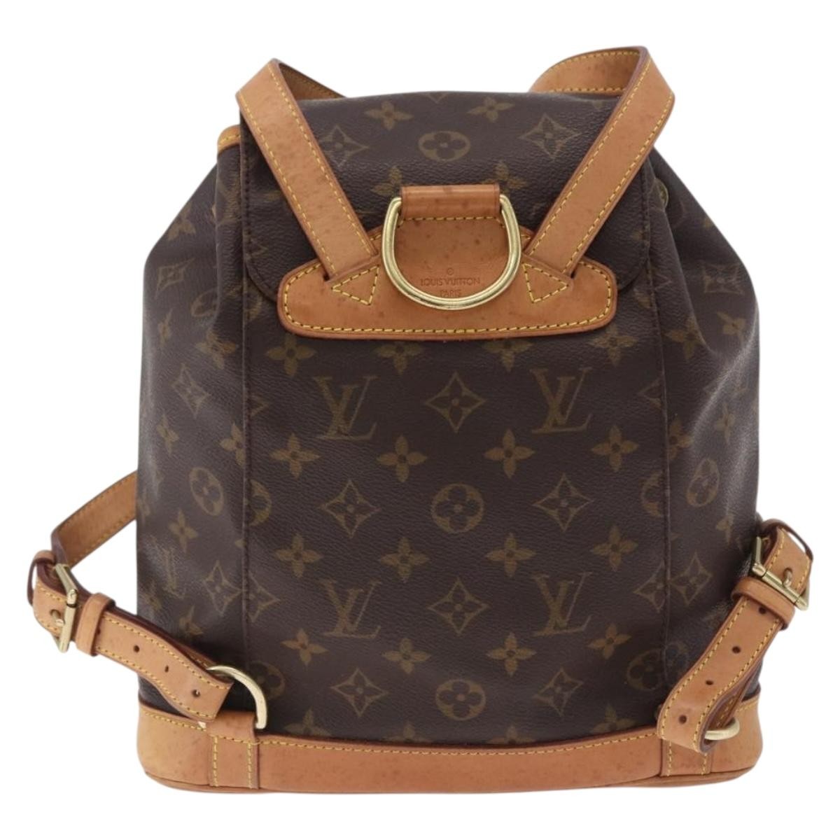 Louis Vuitton Vintage Montsouris Monogram Canvas Brown Canvas Backpack Bag (Pre-Owned)