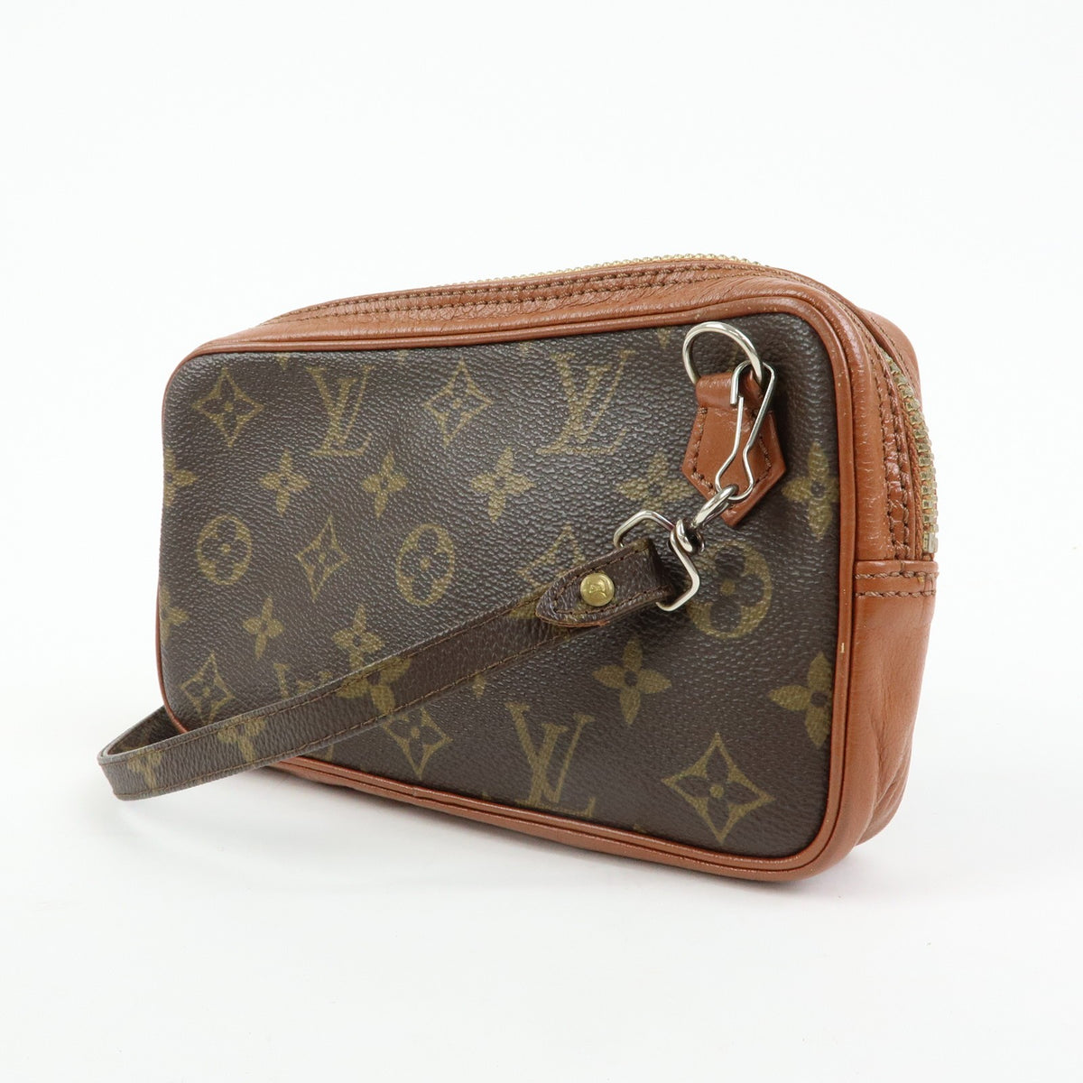 Louis Vuitton Pochette Marly Bandouliere Monogram Canvas Brown Canvas Handbag (Pre-Owned)