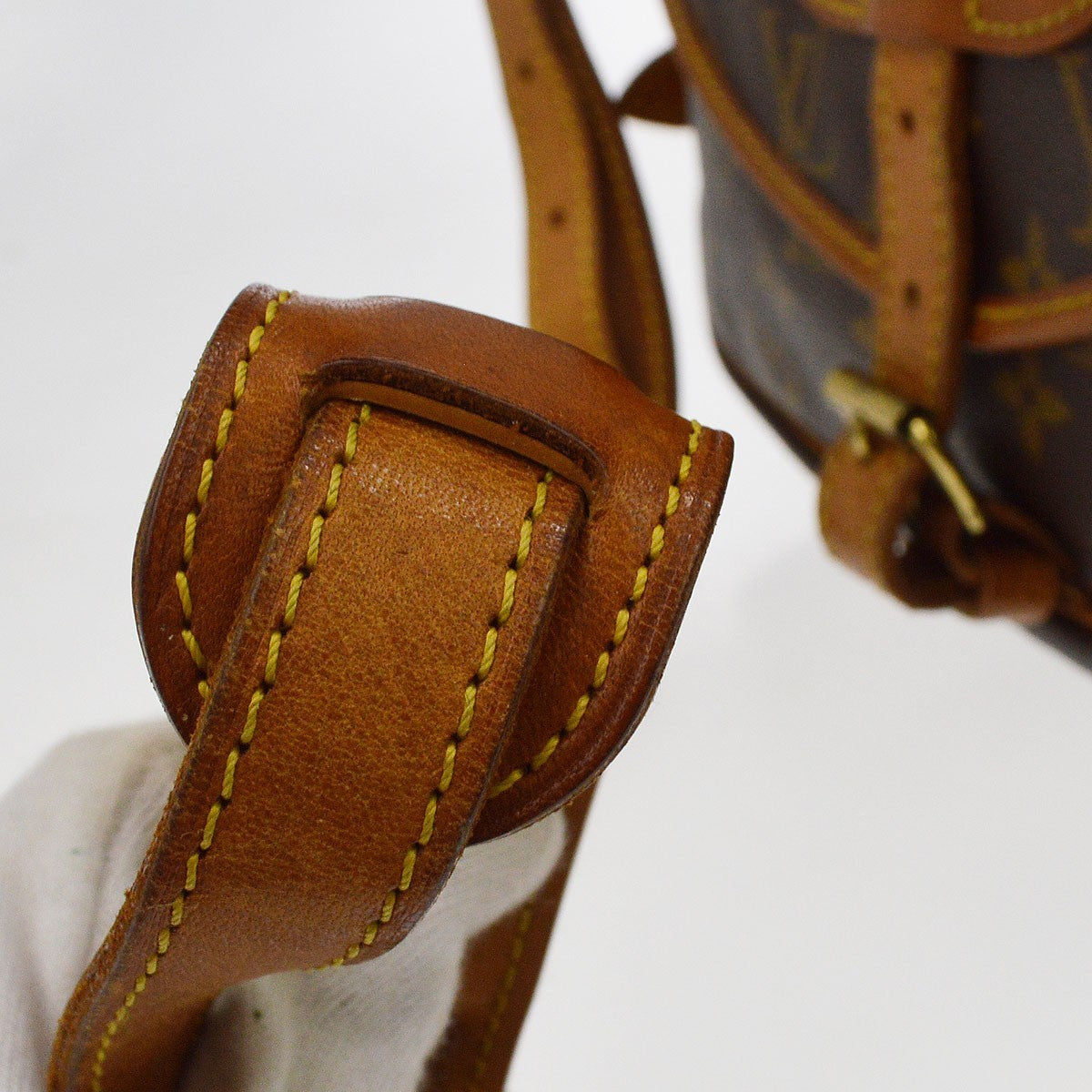 Louis Vuitton Saumur Monogram Canvas Brown Canvas Shoulder Bag Bag (Pre-Owned)