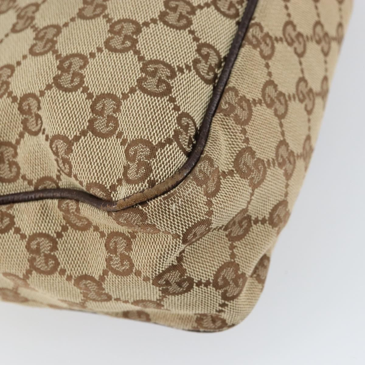 Gucci Gg Canvas Canvas Beige Canvas Shoulder Bag Bag (Pre-Owned)