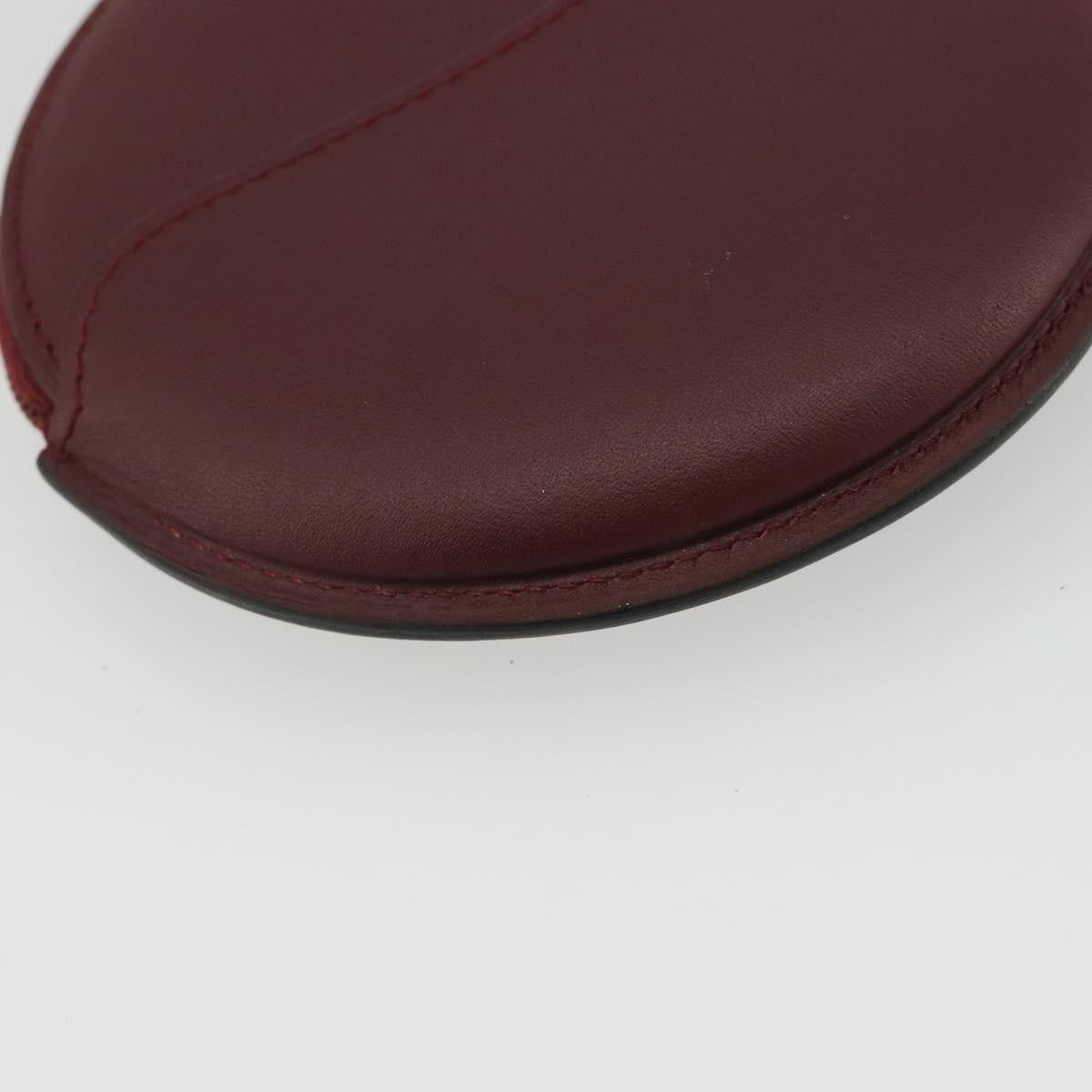 Cartier Must De Cartier Leather Burgundy Leather Wallets Accessory (Pre-Owned)