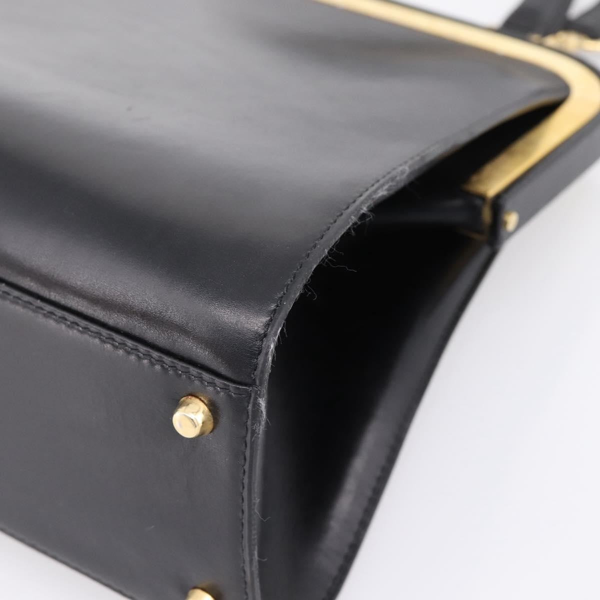Christian Dior Shoulder Leather Black Leather Shoulder Bag Bag (Pre-Owned)