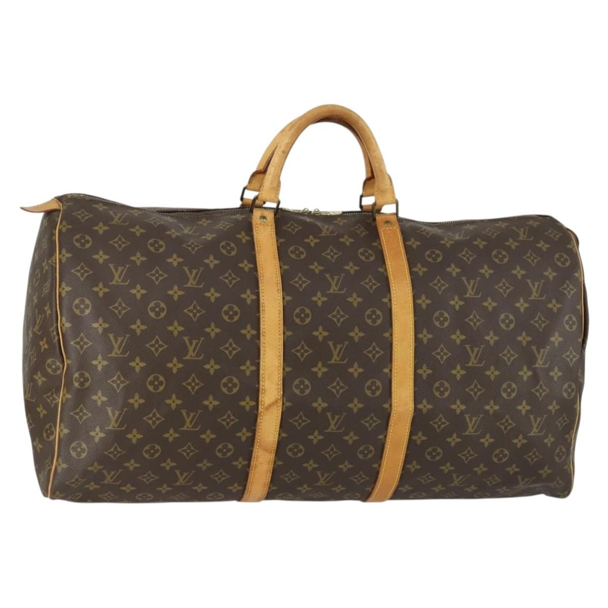 Louis Vuitton Keepall Monogram Canvas Brown Canvas Travel Bag Bag (Pre-Owned)