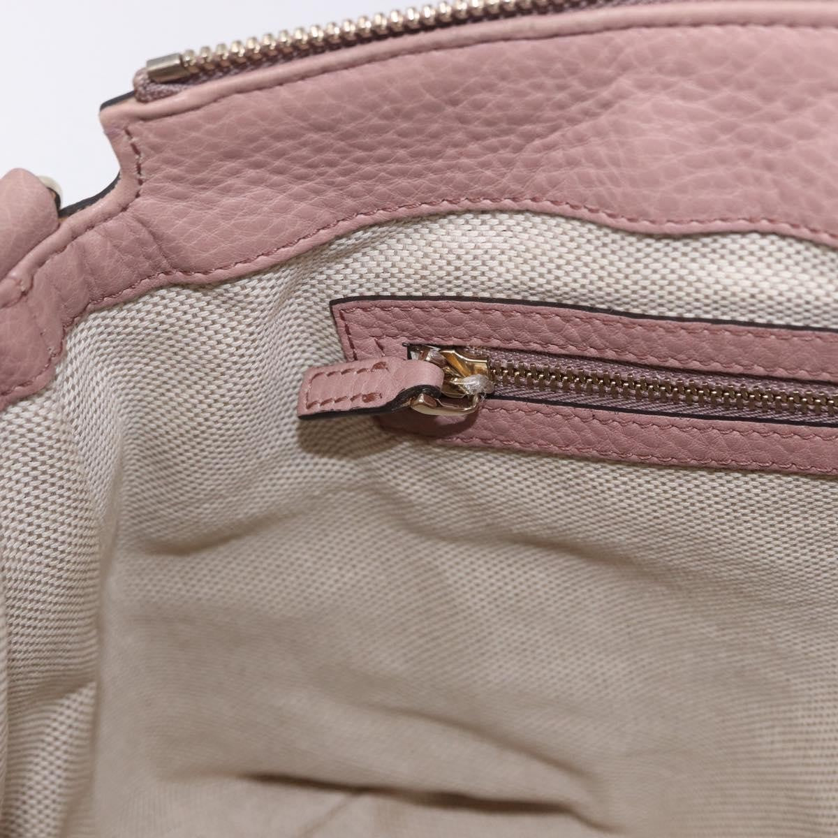Gucci Soho Working Leather Pink Leather Tote Bag Bag (Pre-Owned)