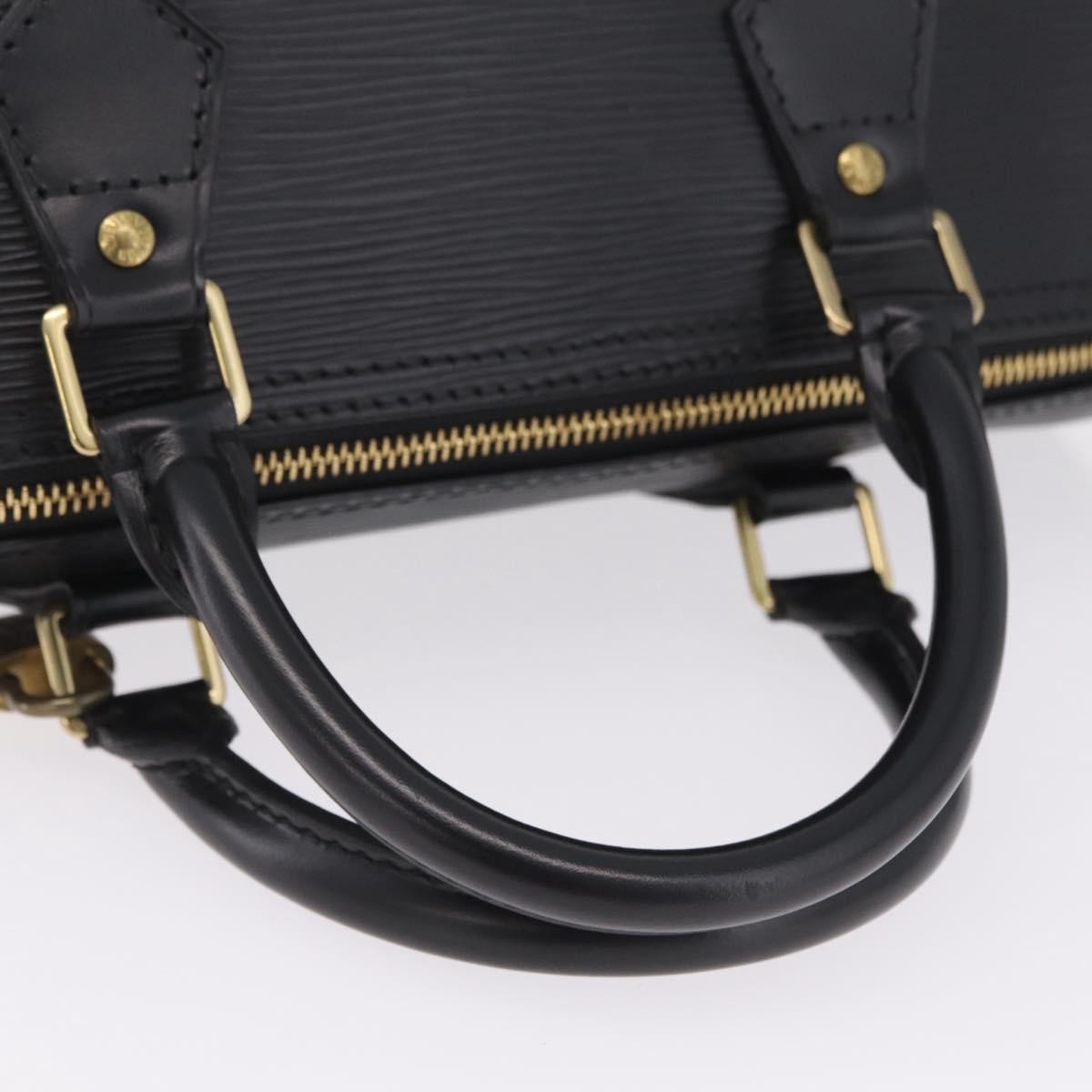 Louis Vuitton Speedy Epi Leather Black Leather Handbag (Pre-Owned)