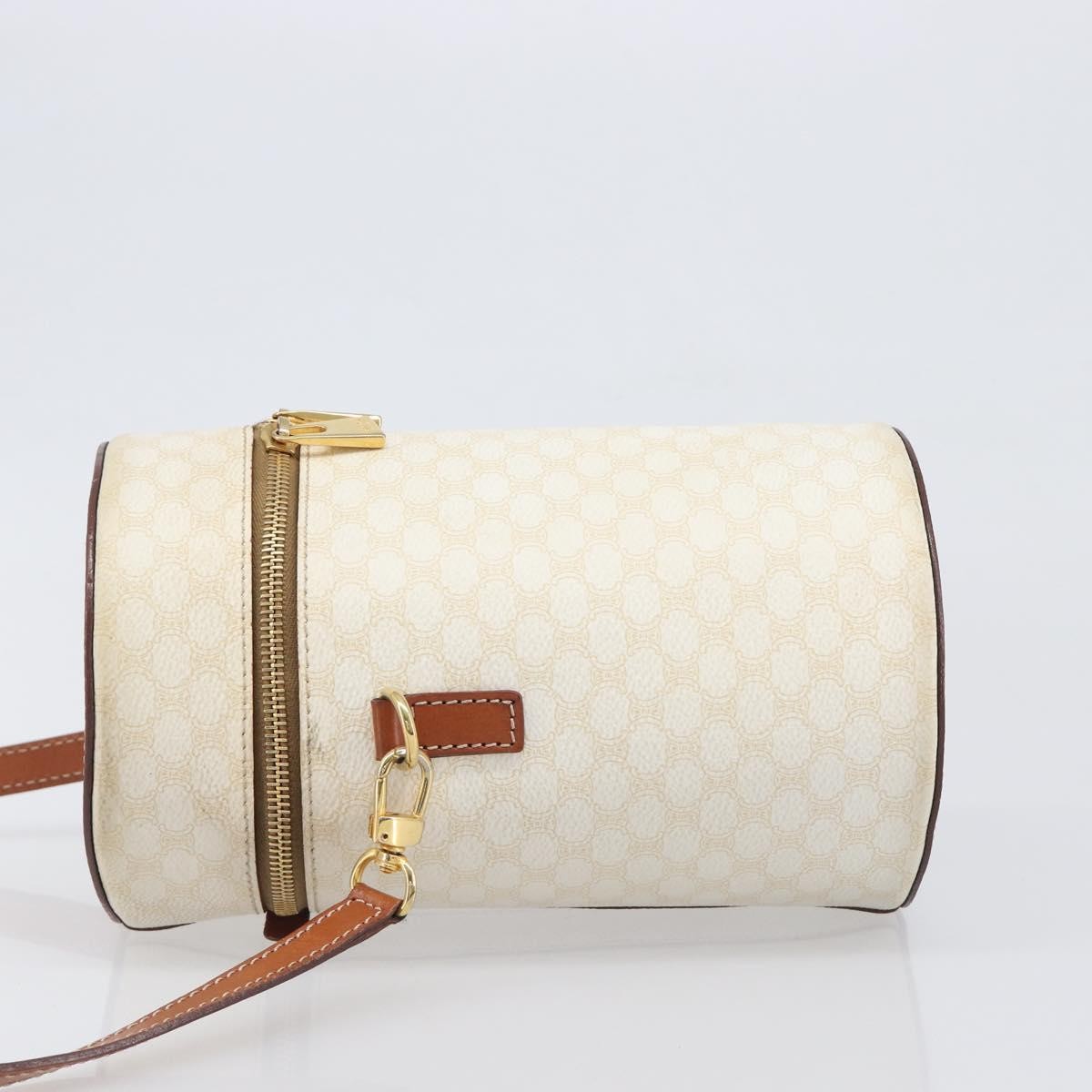 Celine Vintage Macadam Canvas Beige Pvc Shoulder Bag Bag (Pre-Owned)