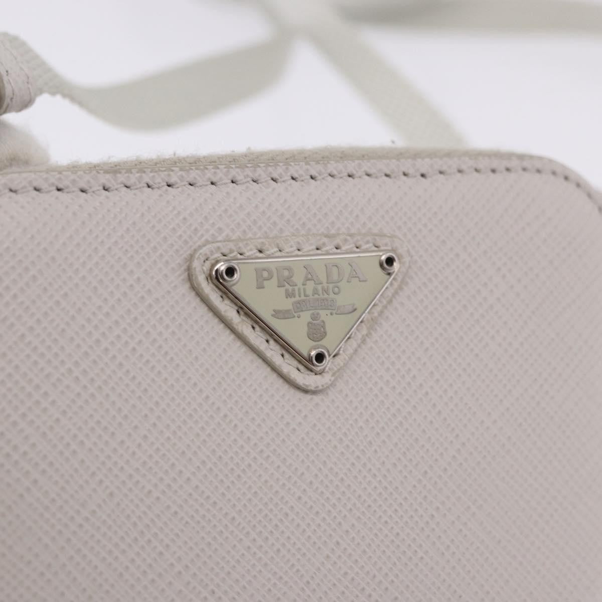 Prada Brique Camera Crossbody Bag Saffiano Leather Beige Leather Clutche & Pouche Bag (Pre-Owned)