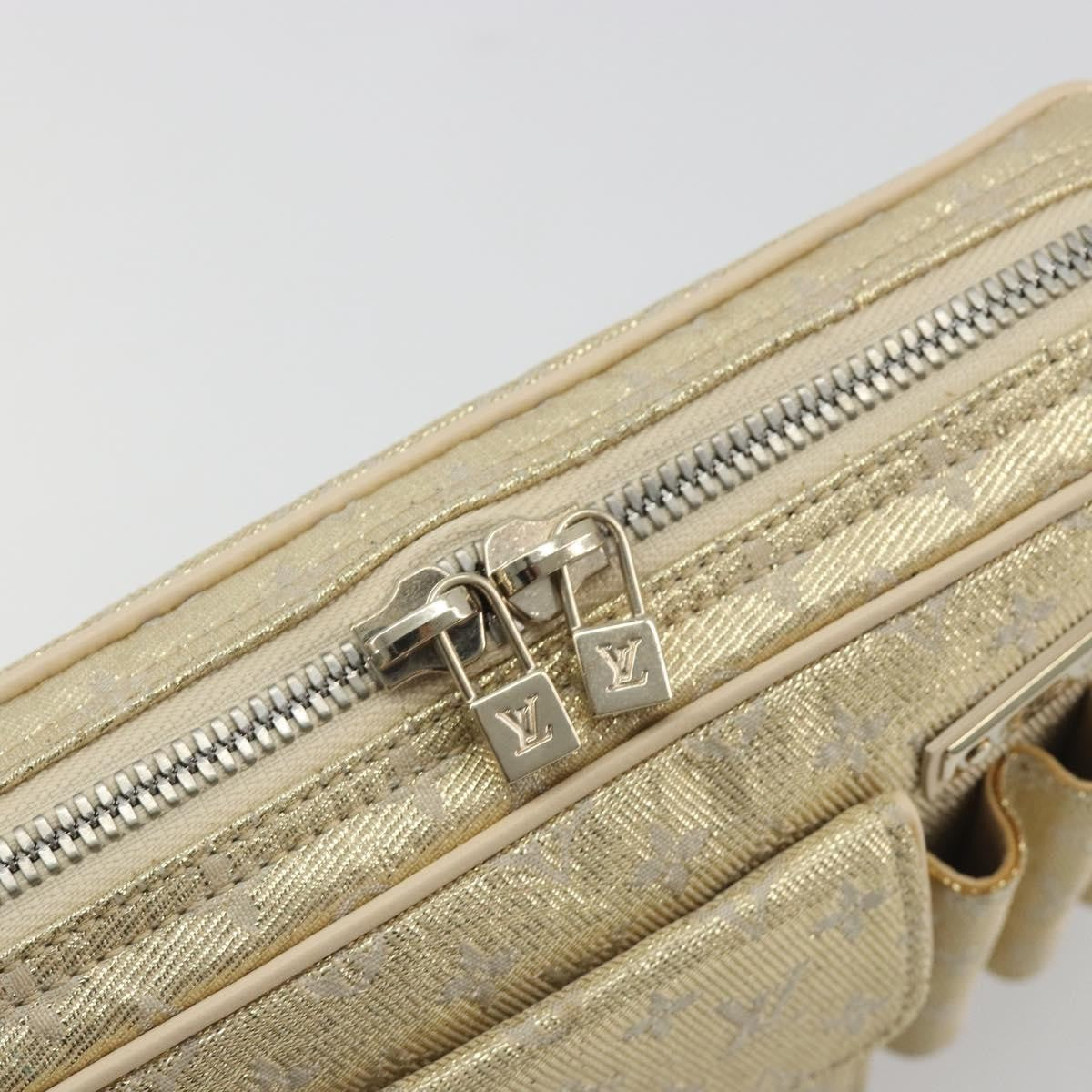 Louis Vuitton Mckenna Mini Lin Gold Canvas Shoulder Bag Bag (Pre-Owned)