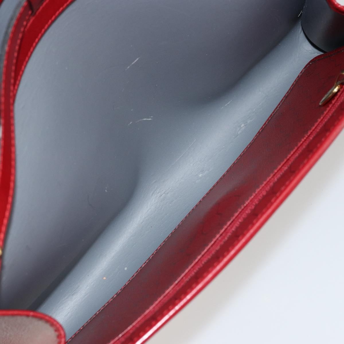 Christian Dior Vintage Honeycomb Canvas Red Canvas Shoulder Bag Bag (Pre-Owned)