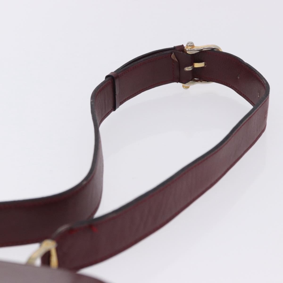 Celine Shoulder Leather Burgundy Leather Shoulder Bag Bag (Pre-Owned)