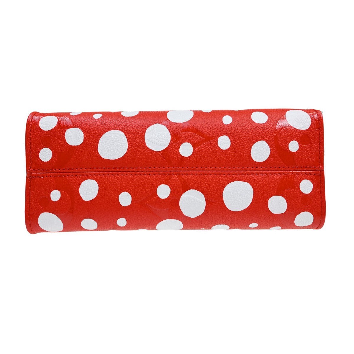 Louis Vuitton Onthego Tote Yayoi Kusama Infinity Dots Monogram Empreinte Giant Red Leather Tote Bag Bag (Pre-Owned)