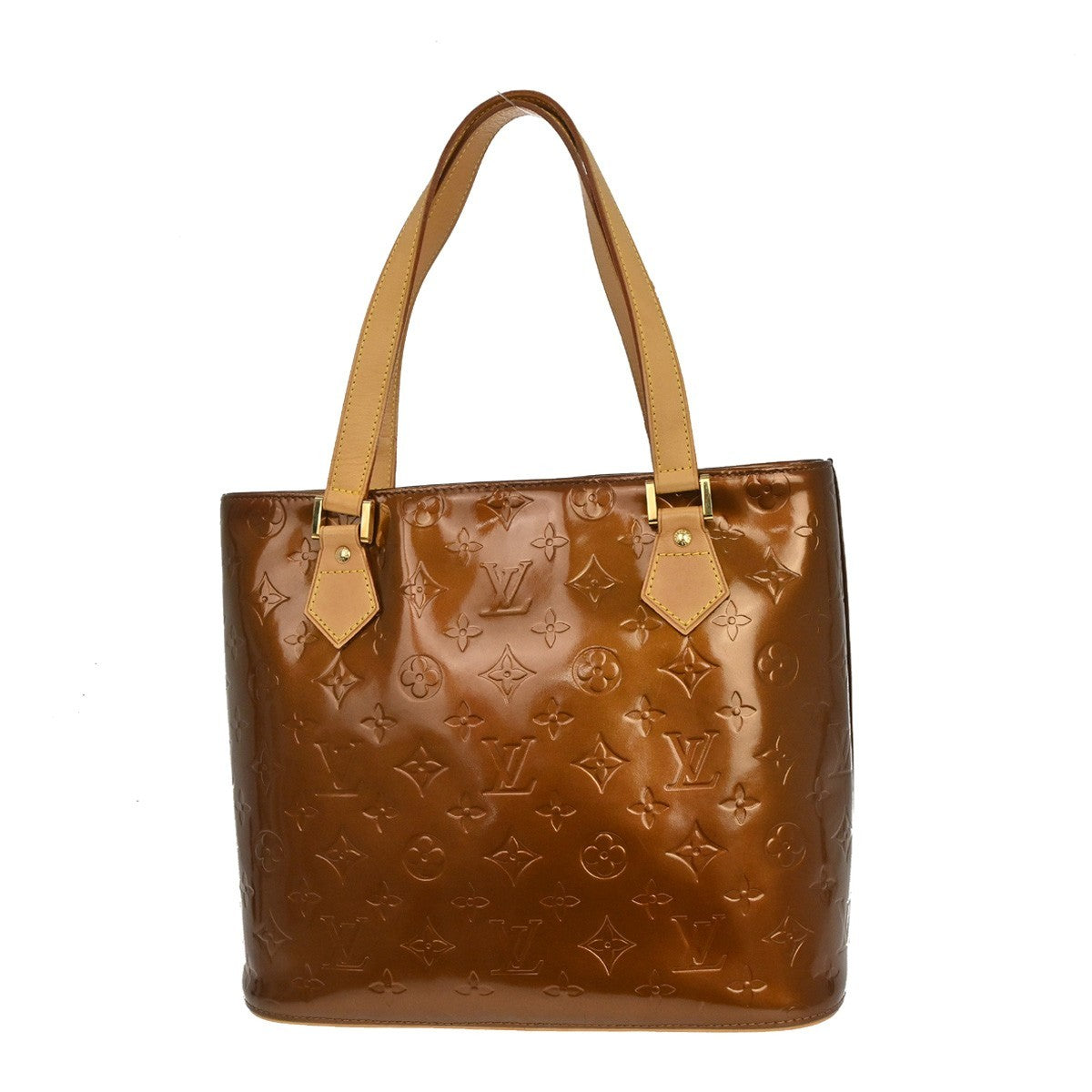 Louis Vuitton Houston Monogram Vernis Brown Patent_Leather Tote Bag Bag (Pre-Owned)