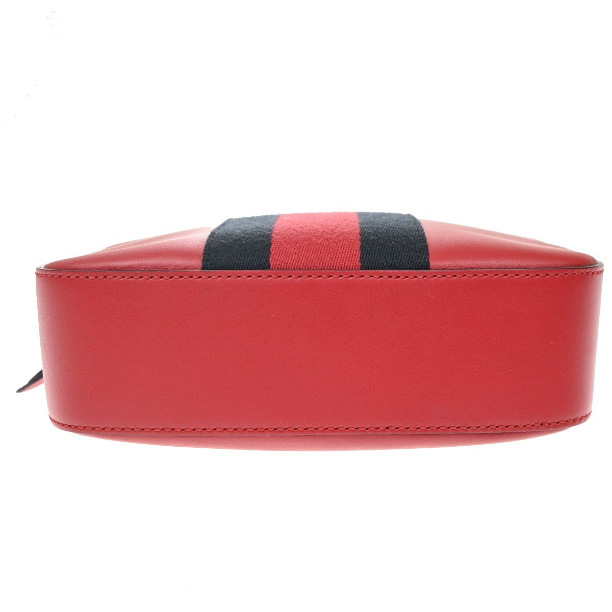 Gucci Bee Web Camera Leather Red Leather Shoulder Bag Bag (Pre-Owned)