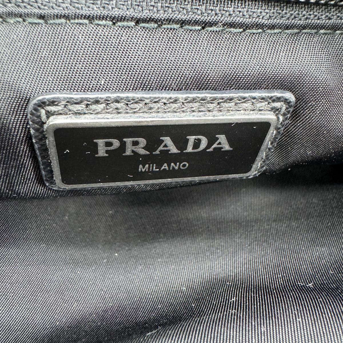 Prada Technical Zip Tessuto Burgundy Nylon Crossbody Bag Bag (Pre-Owned)
