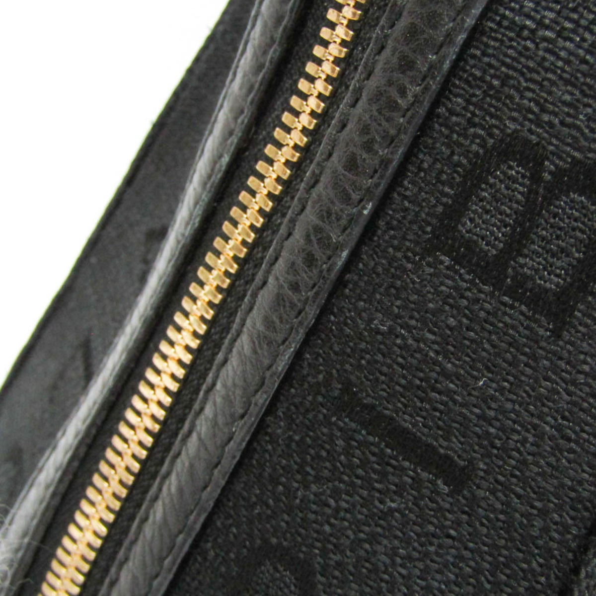 Bvlgari Logomania Canvas Black Canvas Handbag (Pre-Owned)