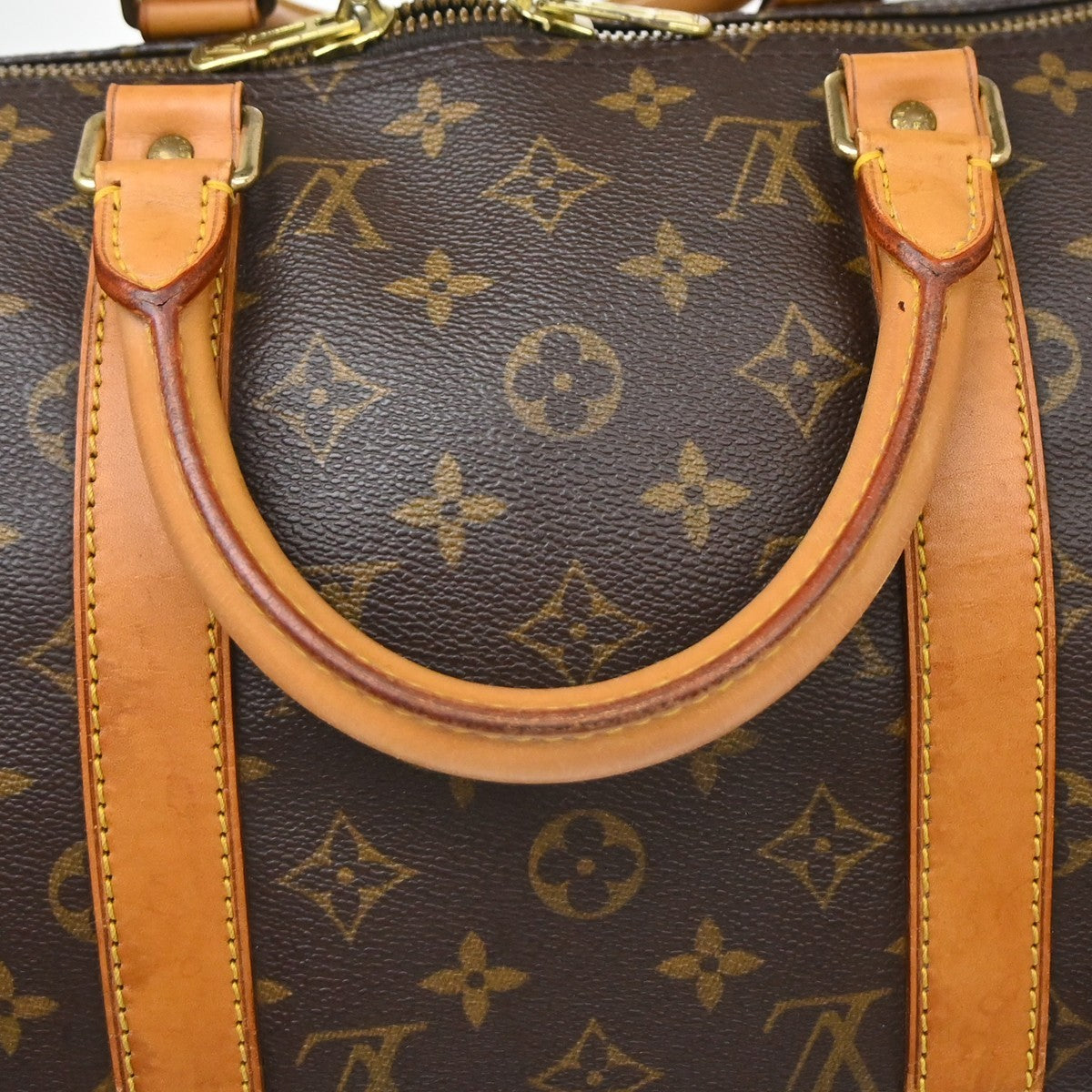 Louis Vuitton Keepall Monogram Canvas Brown Canvas Travel Bag Bag (Pre-Owned)