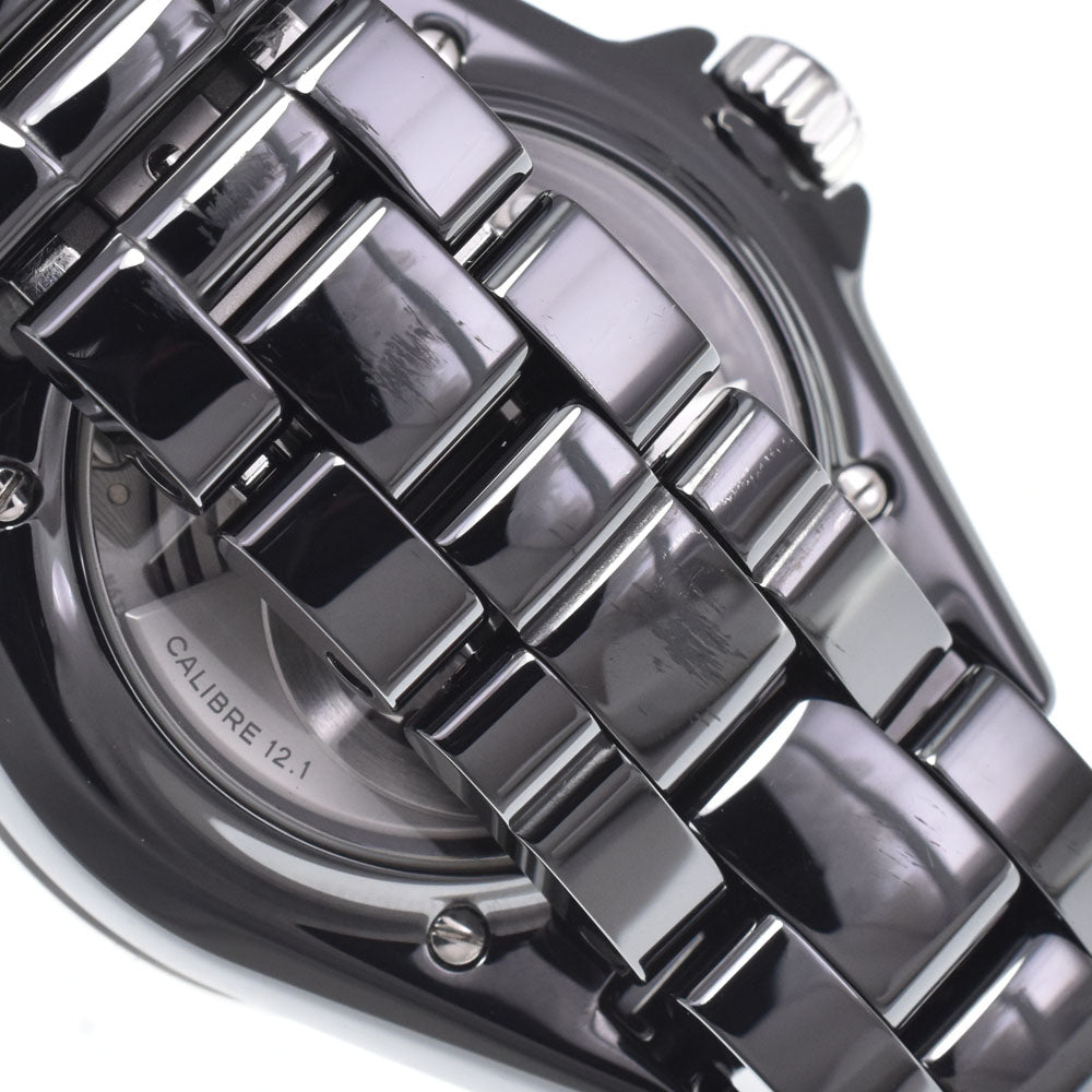 Chanel J12 Automatic Ceramic And Stainless Steel With Diamond Markers Watch (Pre-Owned)
