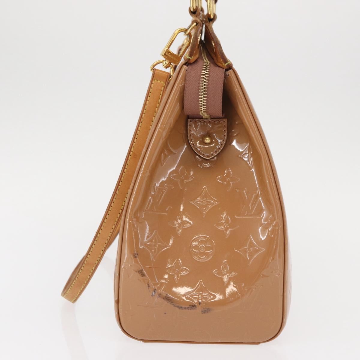 Louis Vuitton Brea Monogram Vernis Brown Patent_Leather Handbag (Pre-Owned)