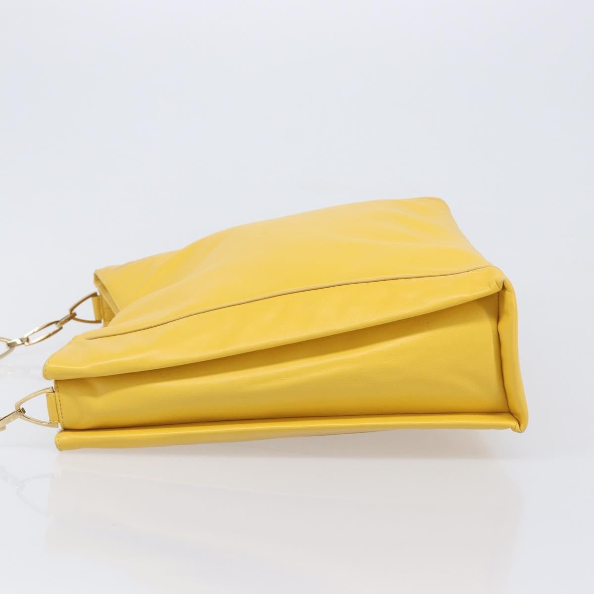 Loewe Shoulder Bag Leather Yellow Leather Shoulder Bag Bag (Pre-Owned)
