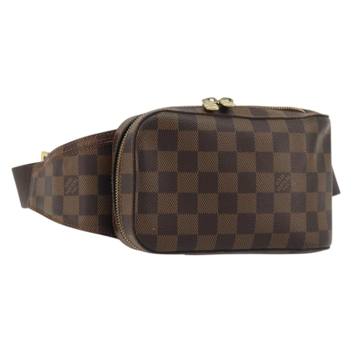 Louis Vuitton Geronimos Waist Damier Ebene Brown Canvas Shoulder Bag Bag (Pre-Owned)