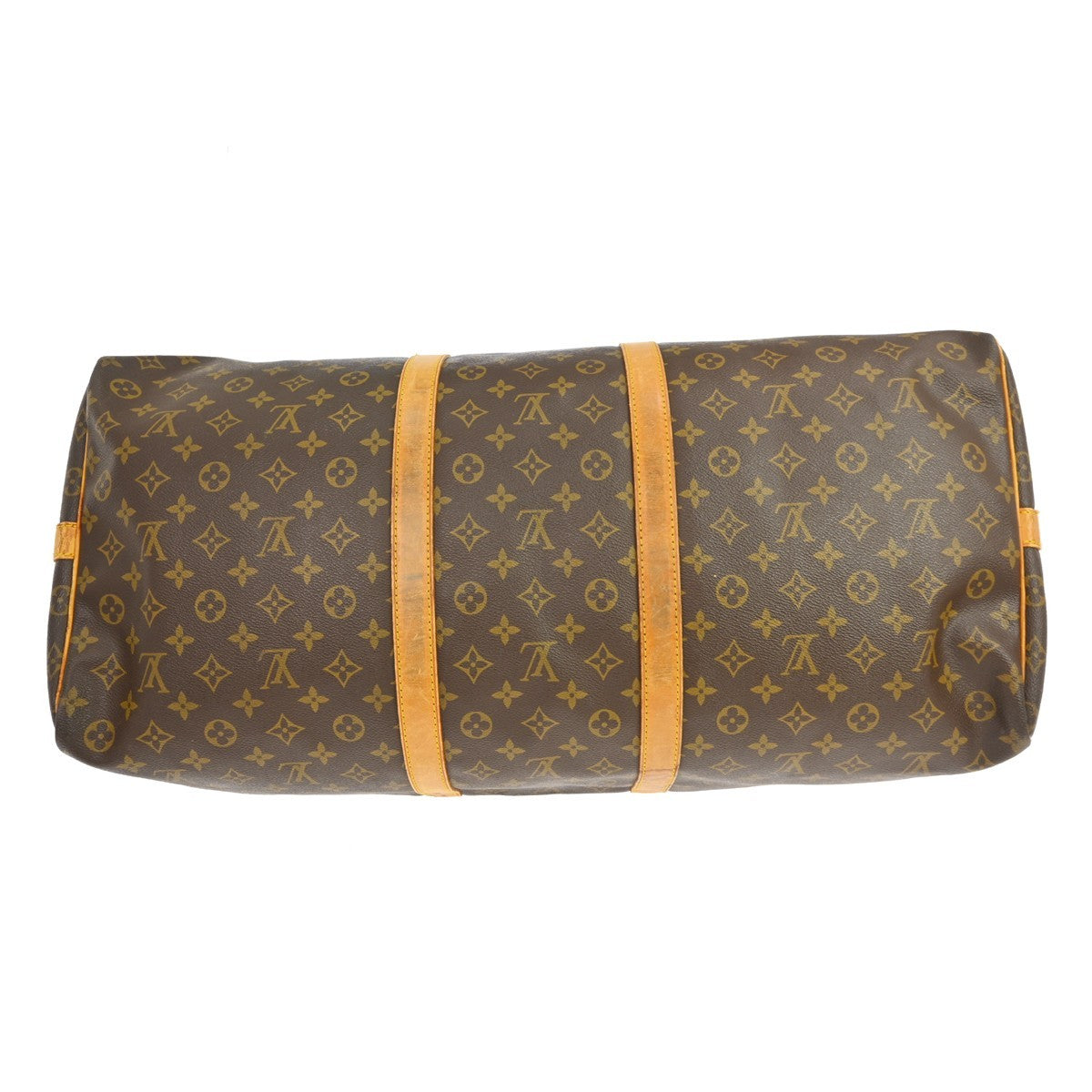 Louis Vuitton Keepall Bandouliere Monogram Canvas Brown Canvas Travel Bag Bag (Pre-Owned)