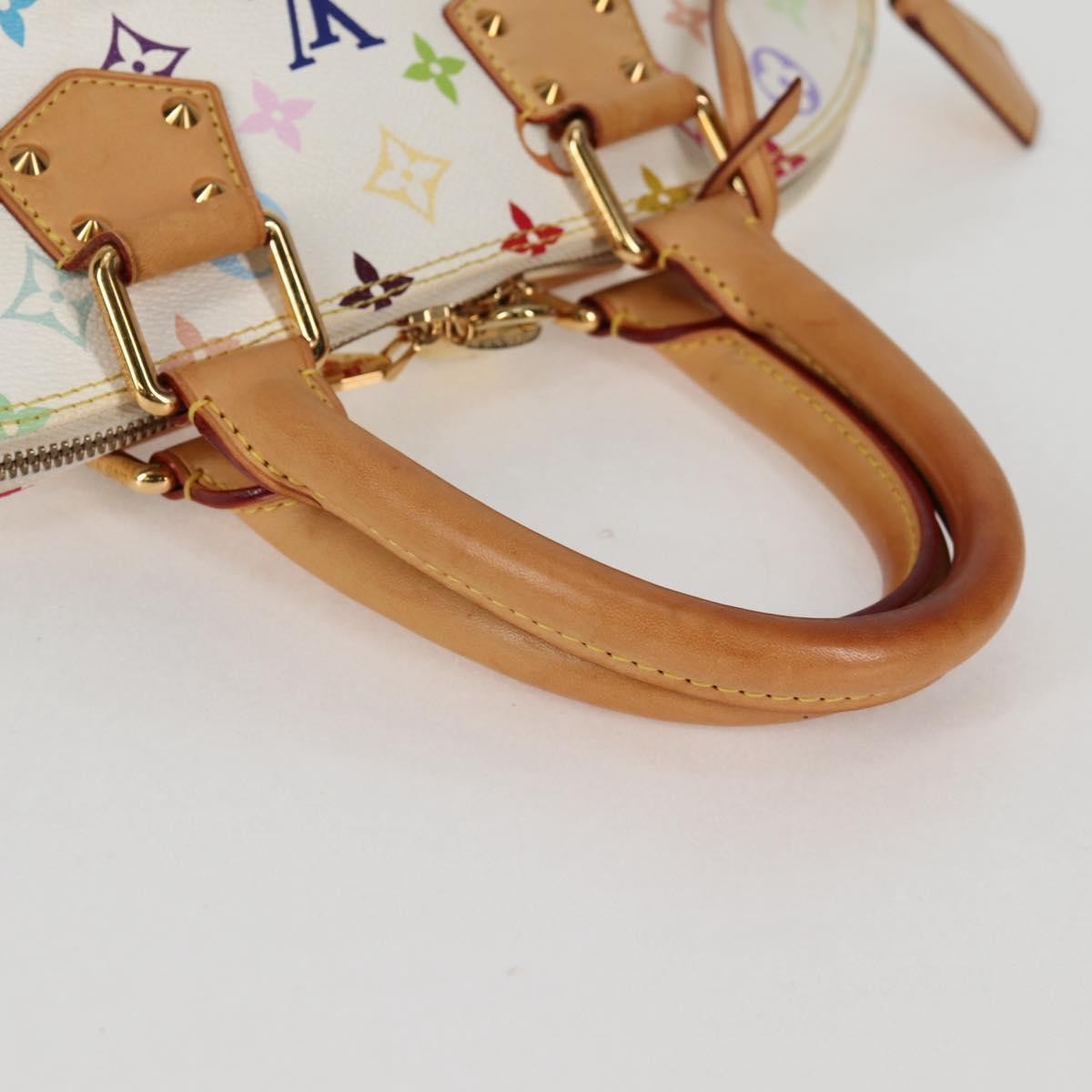 Louis Vuitton Alma Monogram Multicolor White Canvas Bag (Pre-Owned)