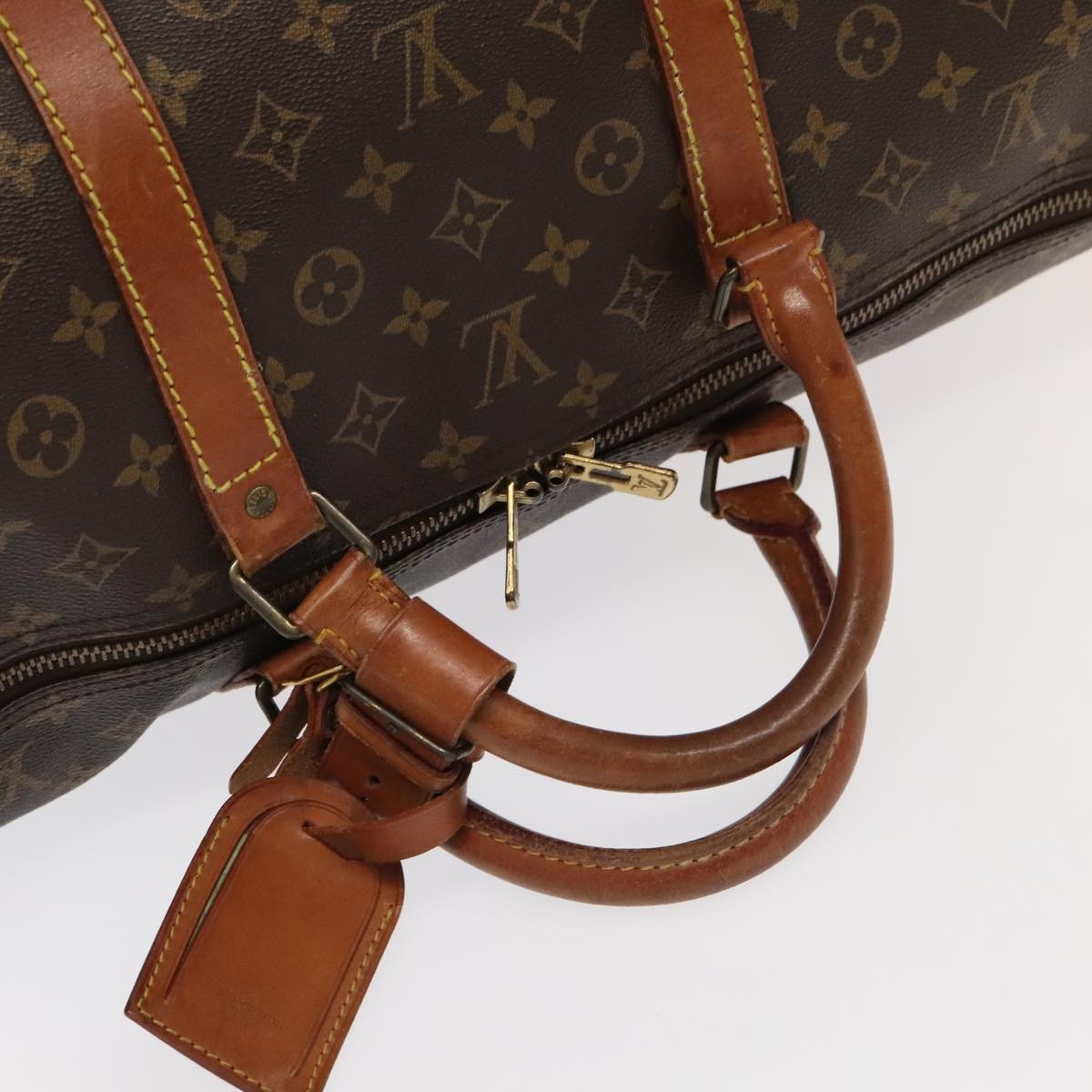 Louis Vuitton Keepall Monogram Canvas Brown Canvas Travel Bag Bag (Pre-Owned)