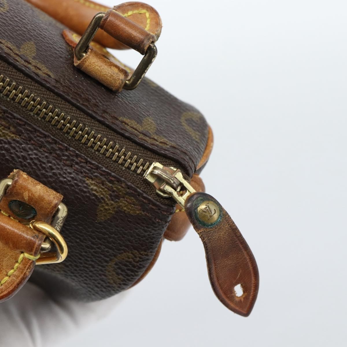 Louis Vuitton Speedy Mini Hl Monogram Canvas Brown Canvas Handbag (Pre-Owned)